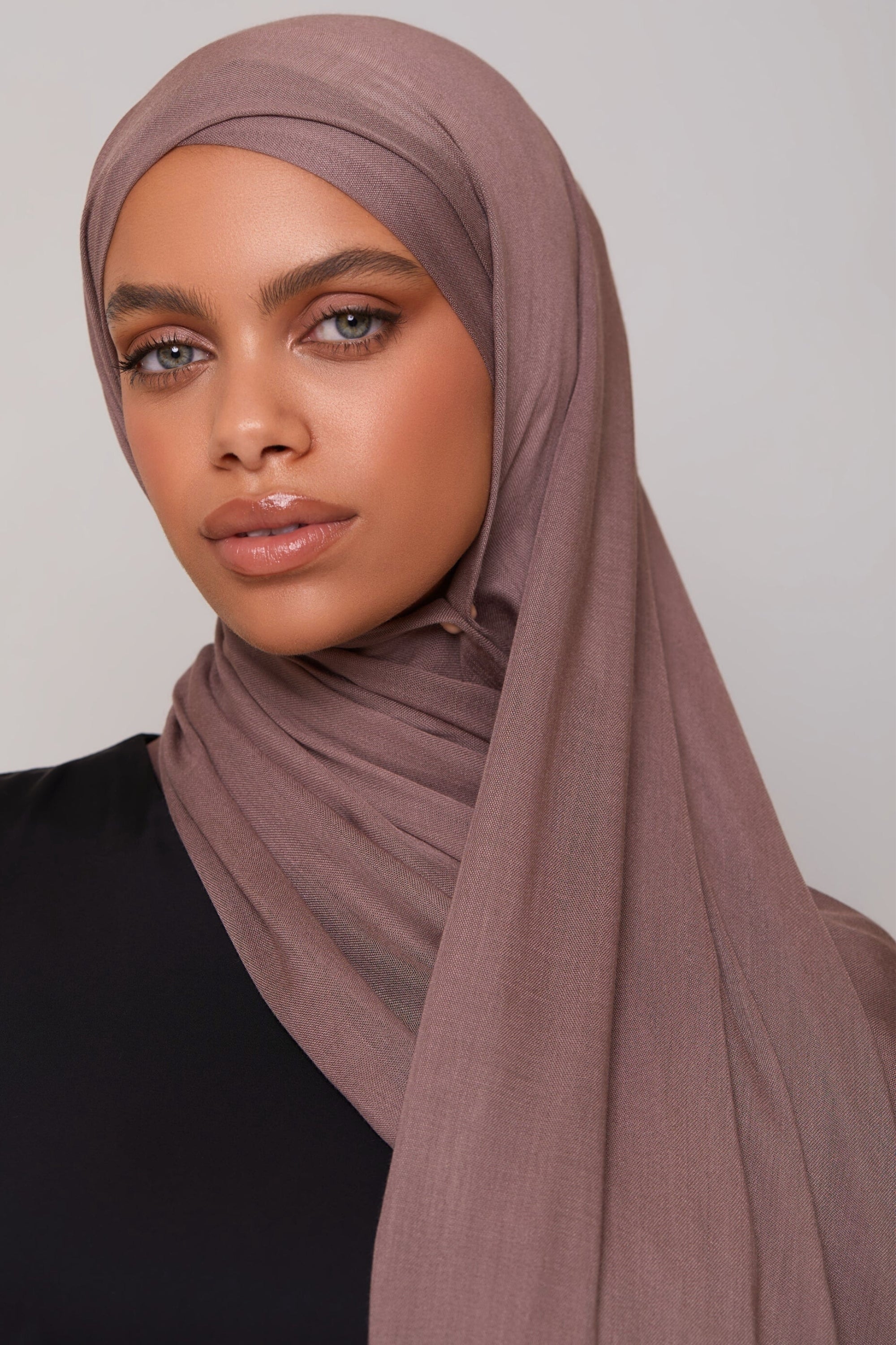 Modal Hijab - Dark Mauve Veiled 