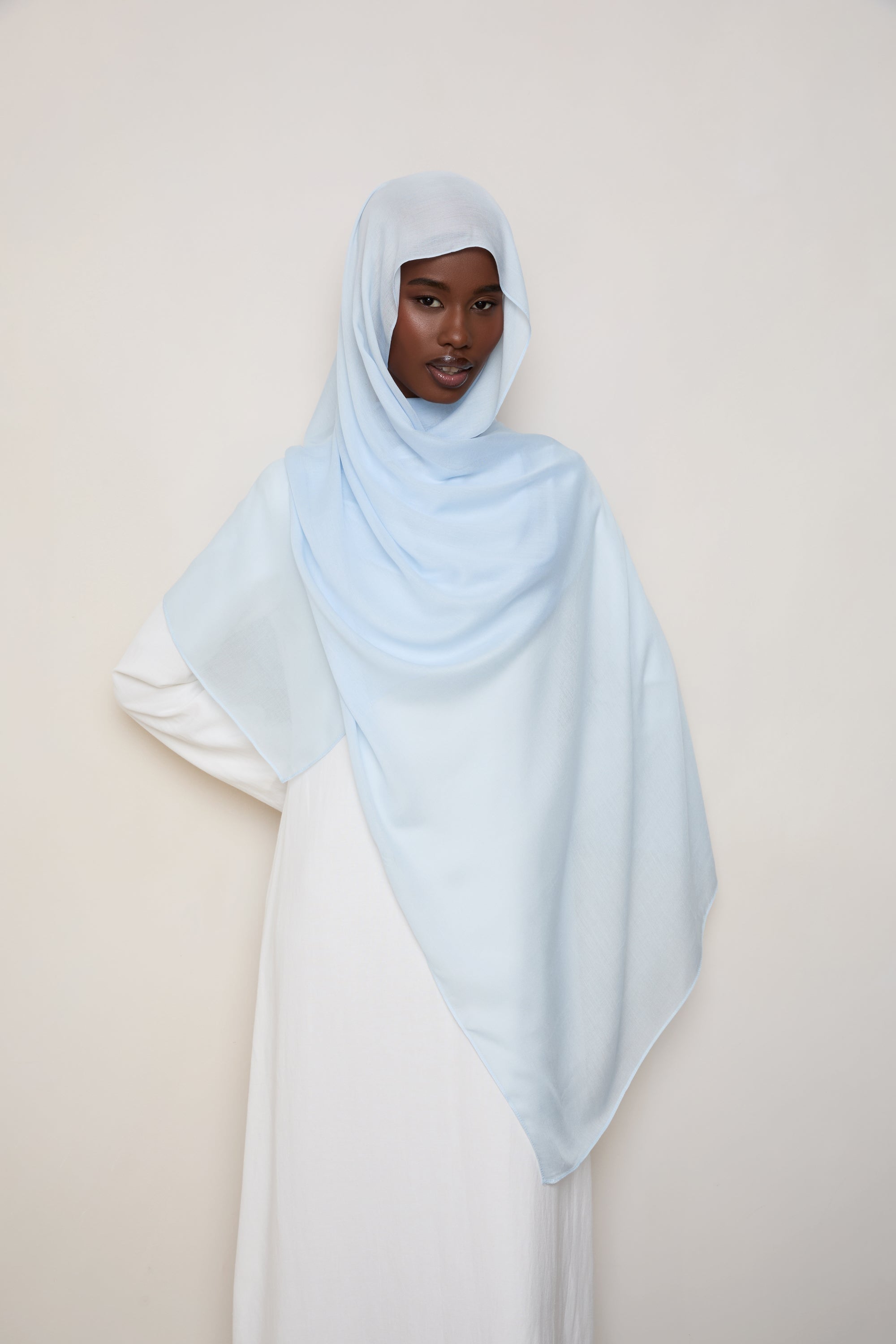 Modal Hijab - Illusion Blue Hijabs Veiled