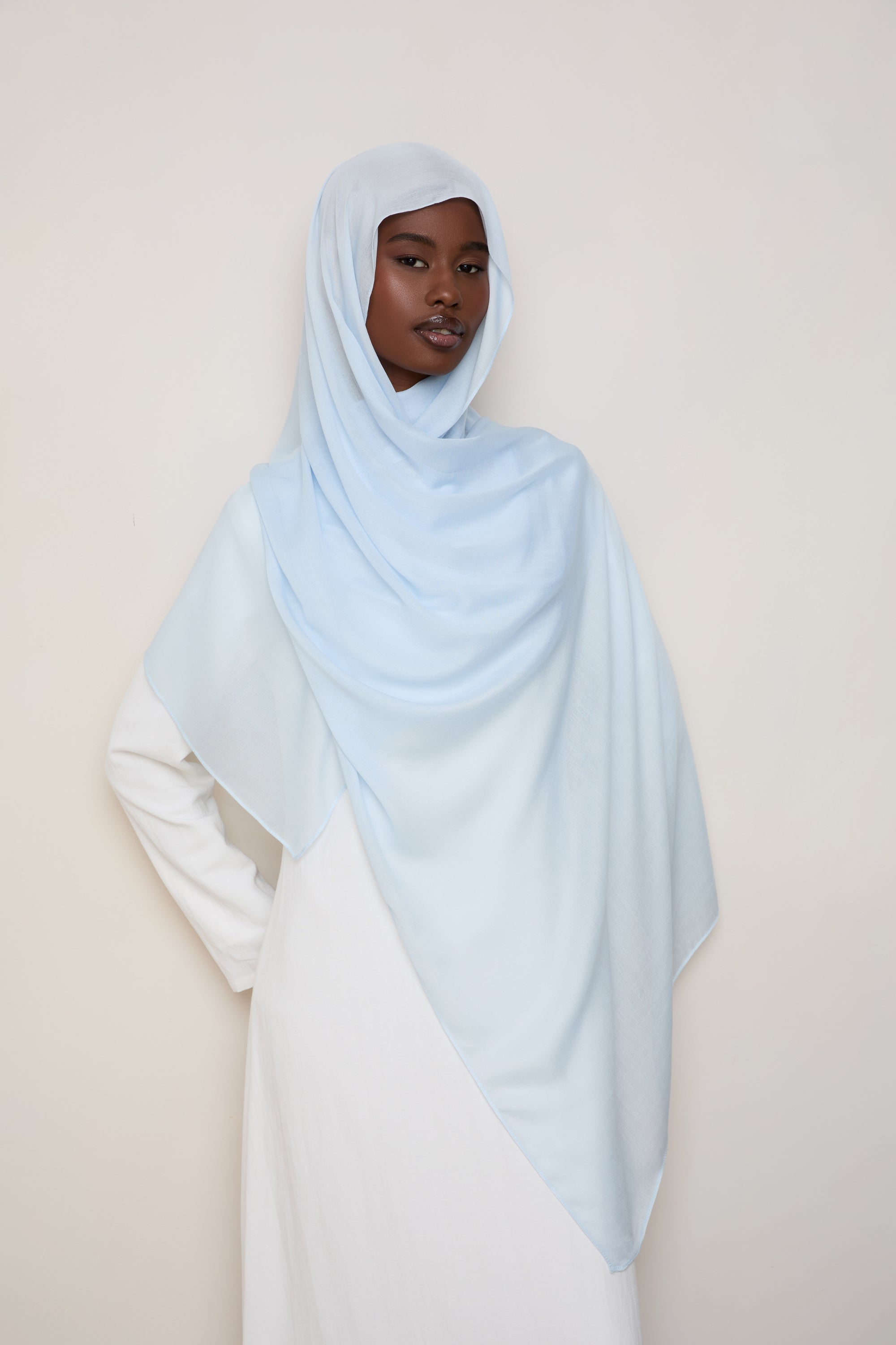 Modal Hijab - Illusion Blue Hijabs Veiled