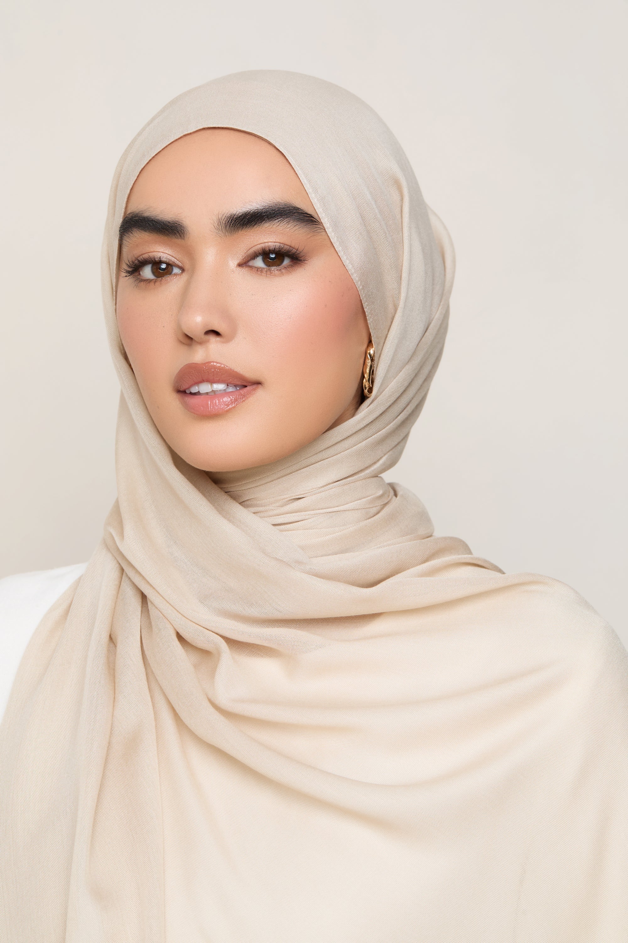 Modal Hijab - Oatmeal Hijabs Veiled
