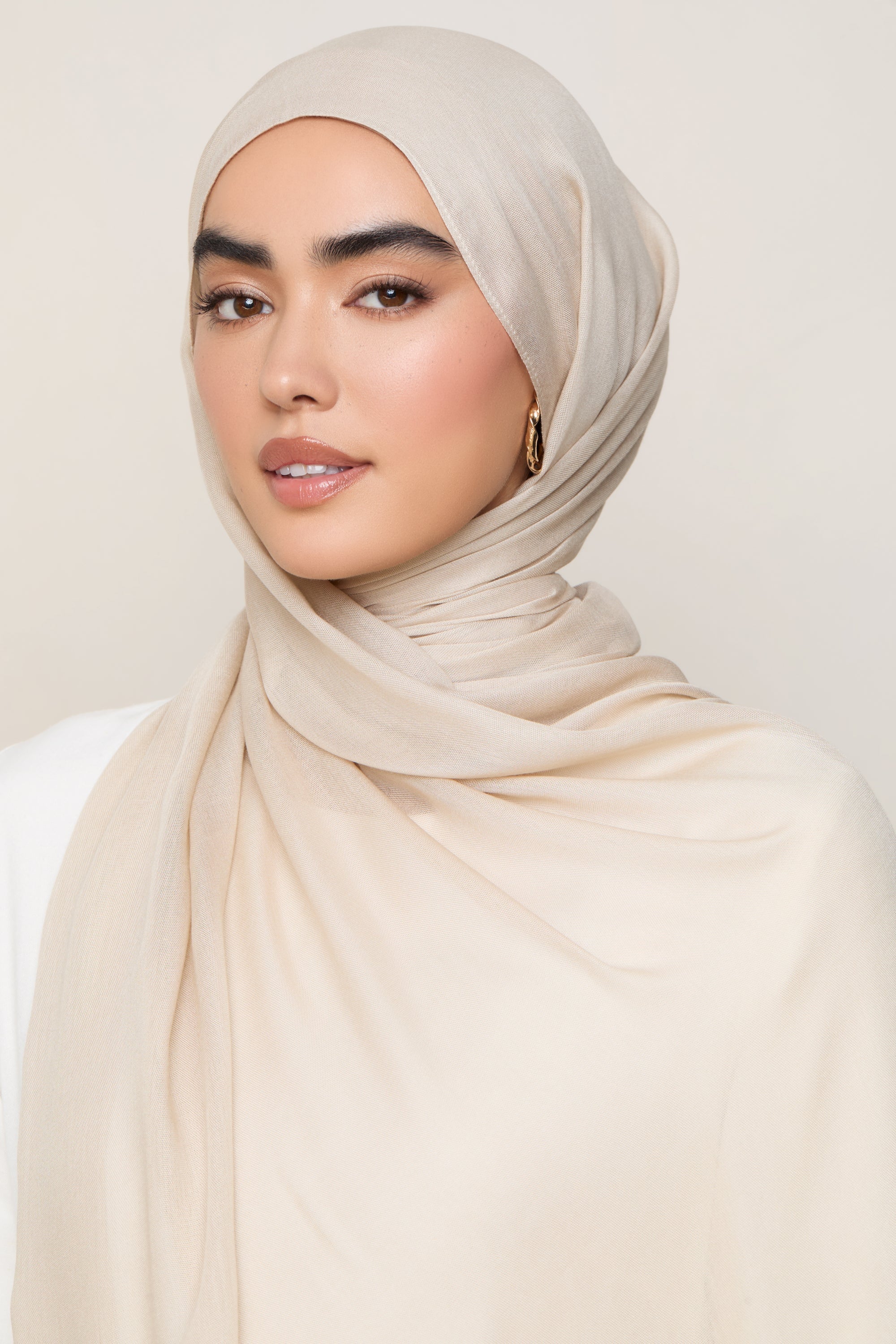 Modal Hijab - Oatmeal Hijabs Veiled