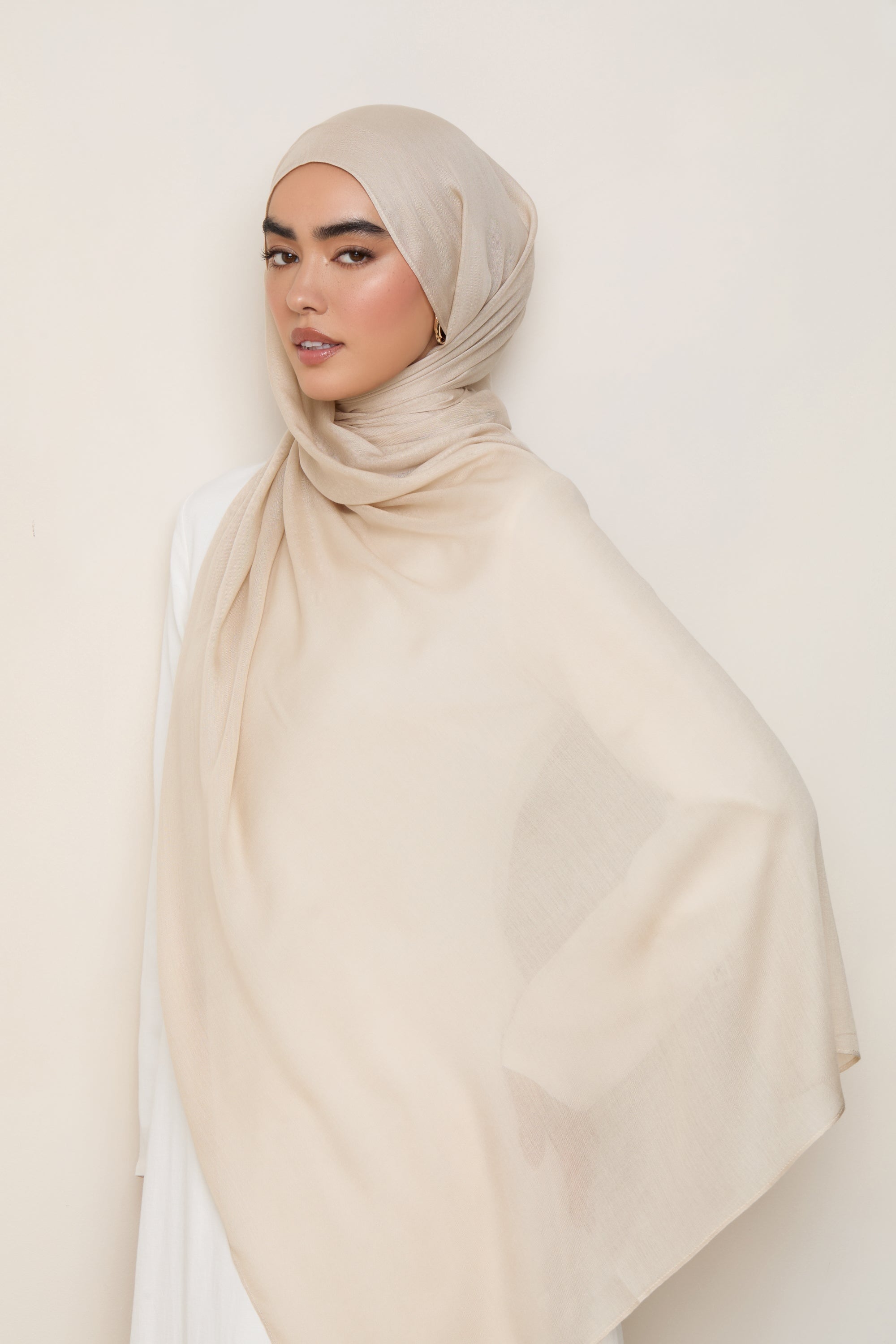 Modal Hijab - Oatmeal Hijabs Veiled