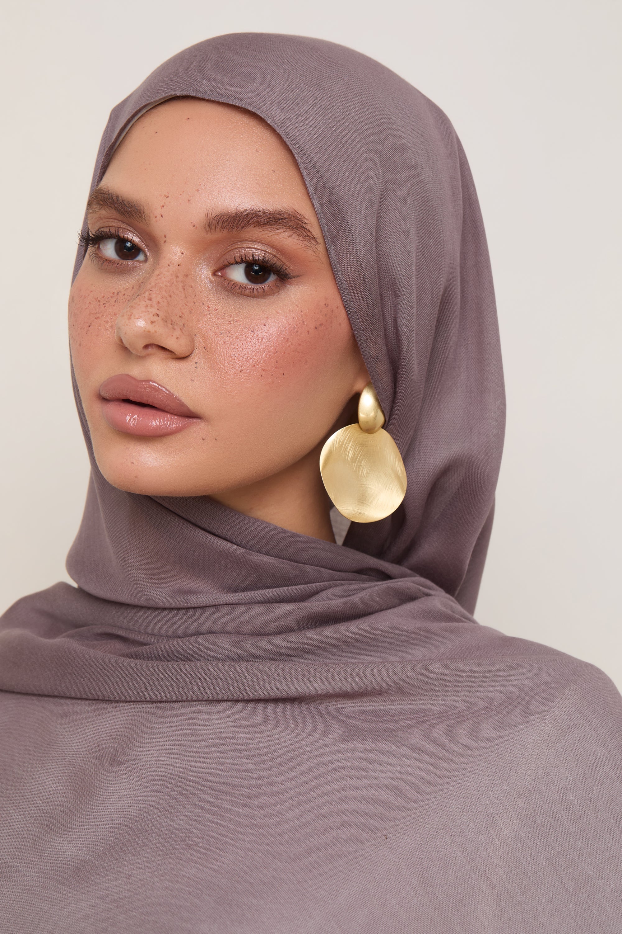 Modal Hijab - Plum Truffle Hijabs Veiled
