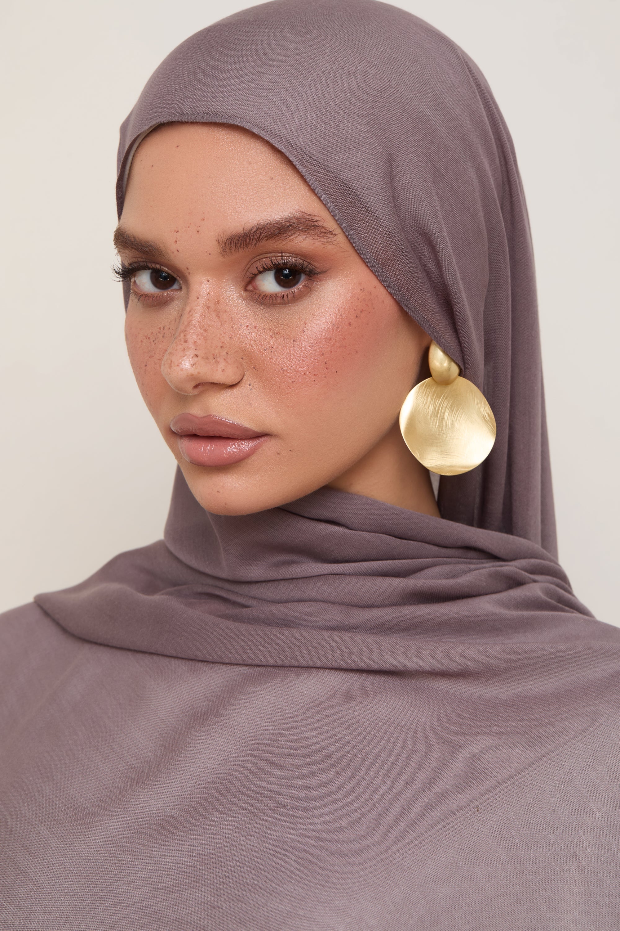 Modal Hijab - Plum Truffle Hijabs Veiled