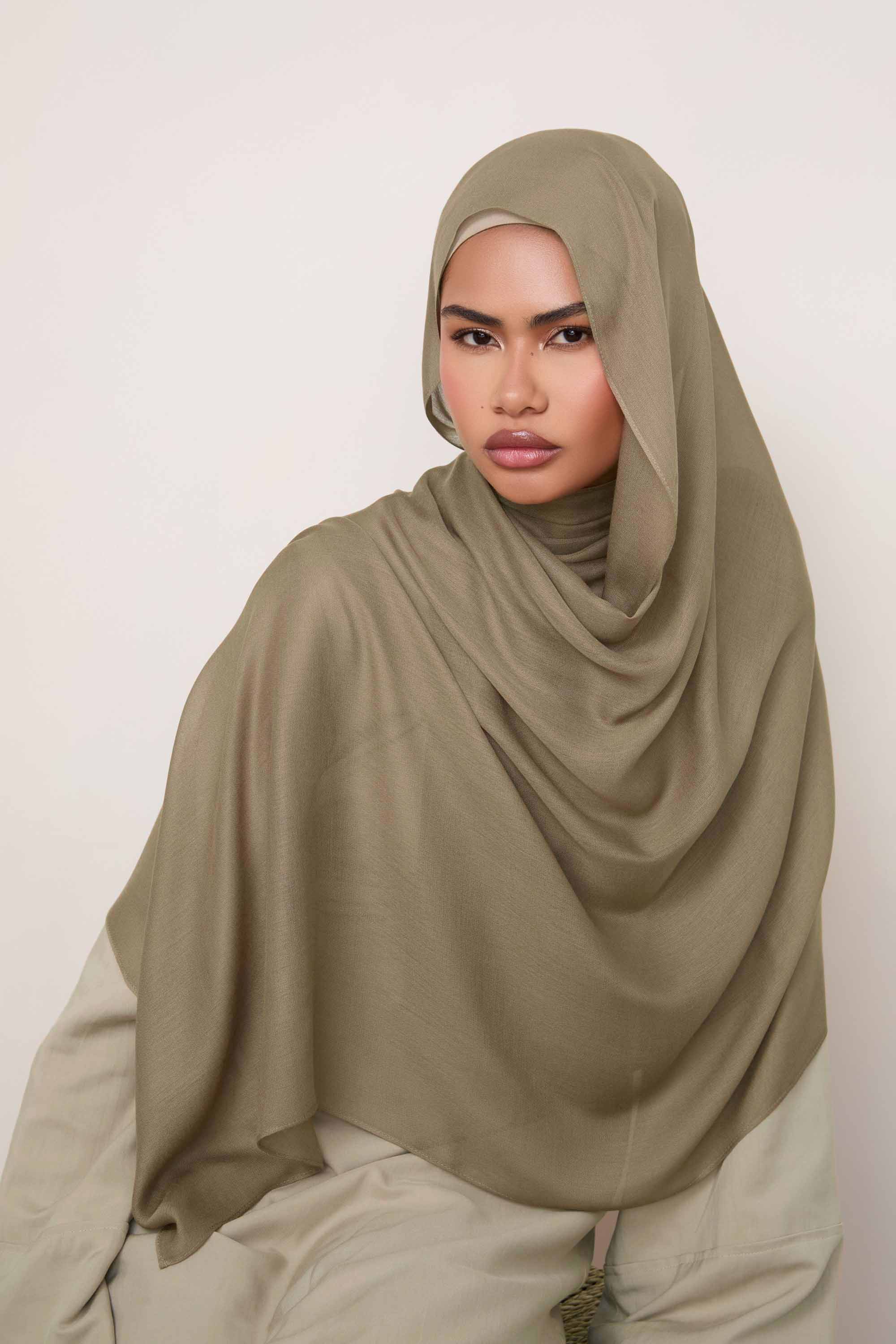 Modal Hijab - Sepia Tint Hijabs Veiled