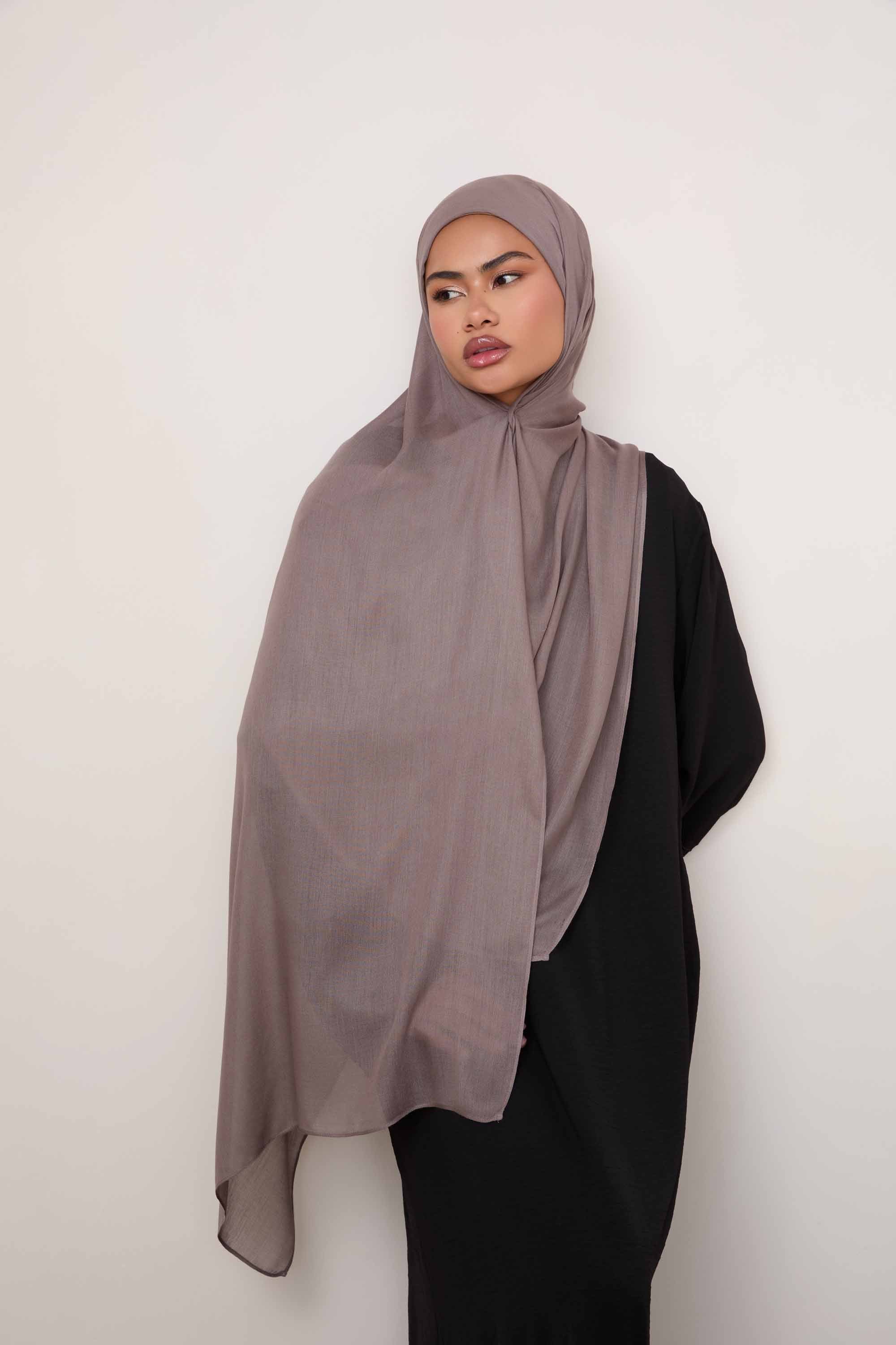 Modal Hijab - Truffle Hijabs Veiled