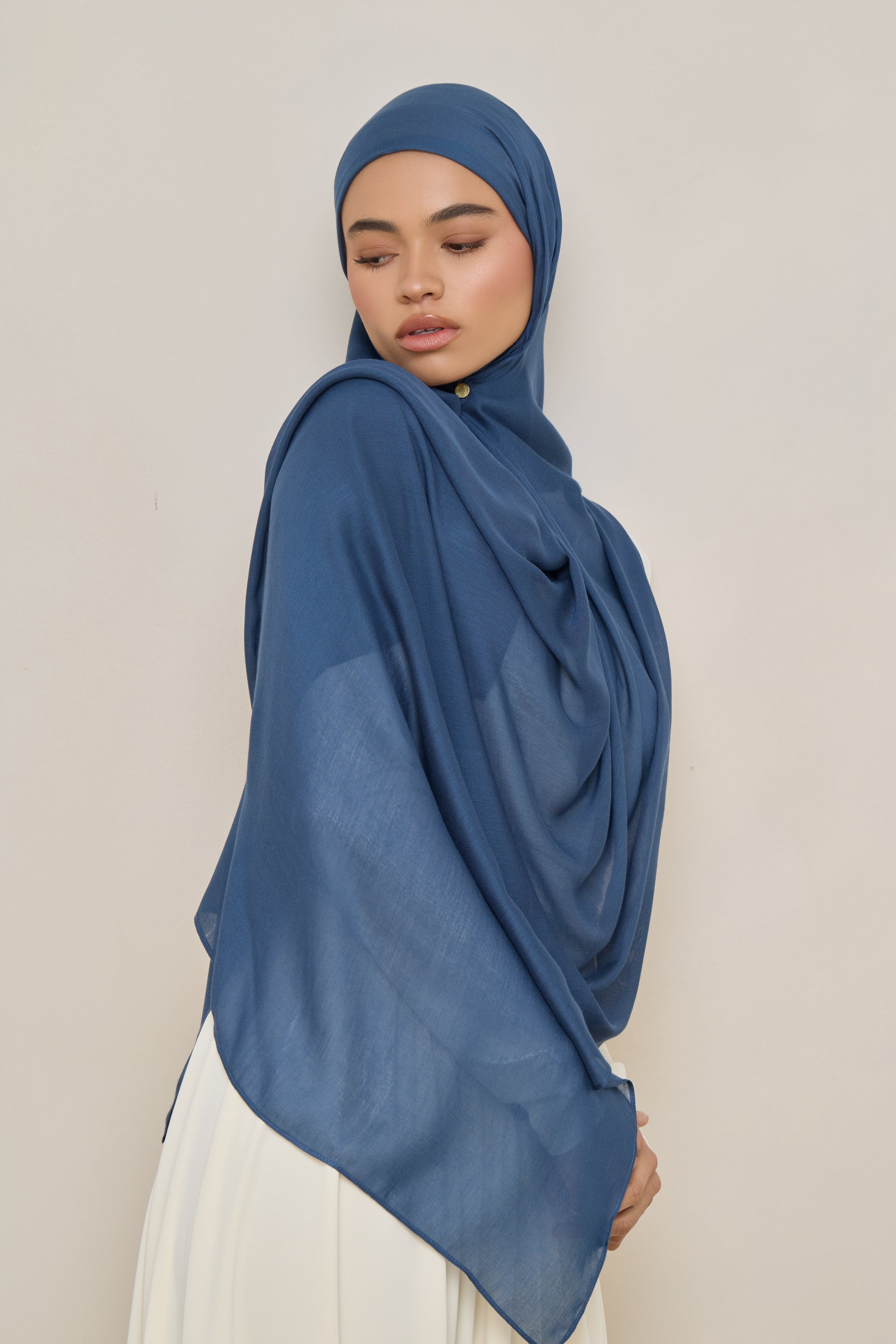 Modal Hijab - Vintage Indigo Hijabs Veiled