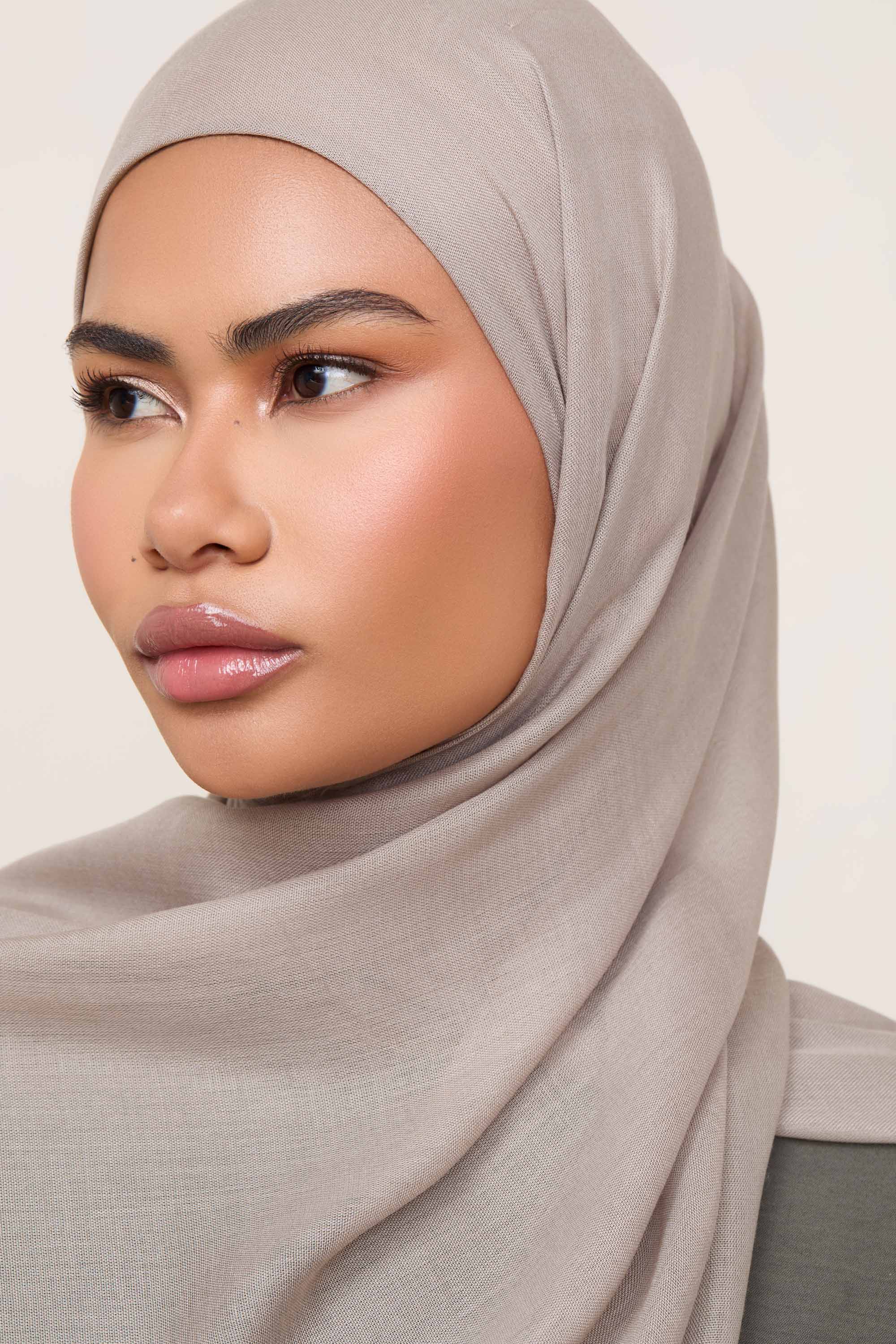 Modal Hijab - Warm Grey Hijabs Veiled