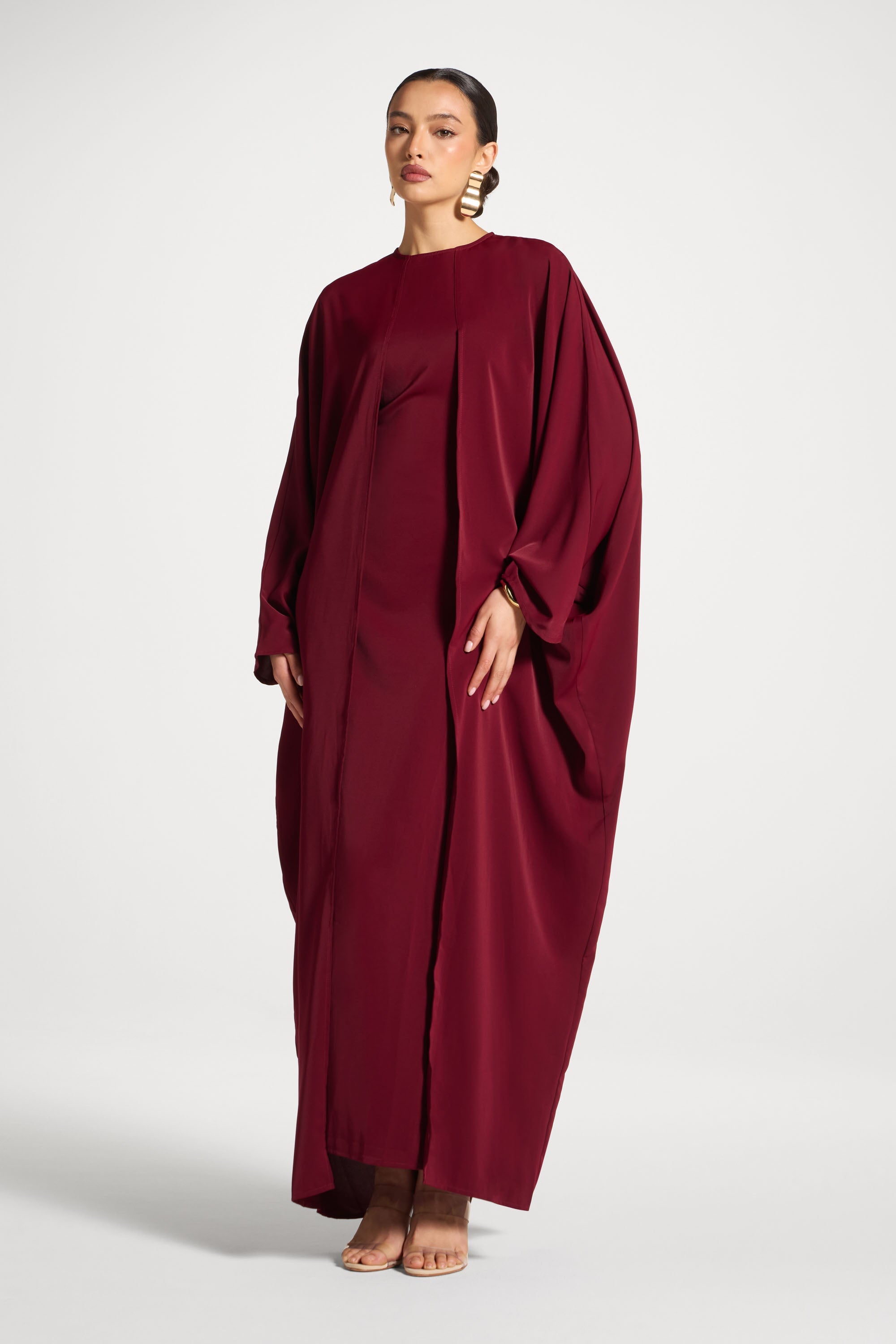 vince pomegranate pleated maxi dress Pomegranate Pleated V-Neck Dress by Vince