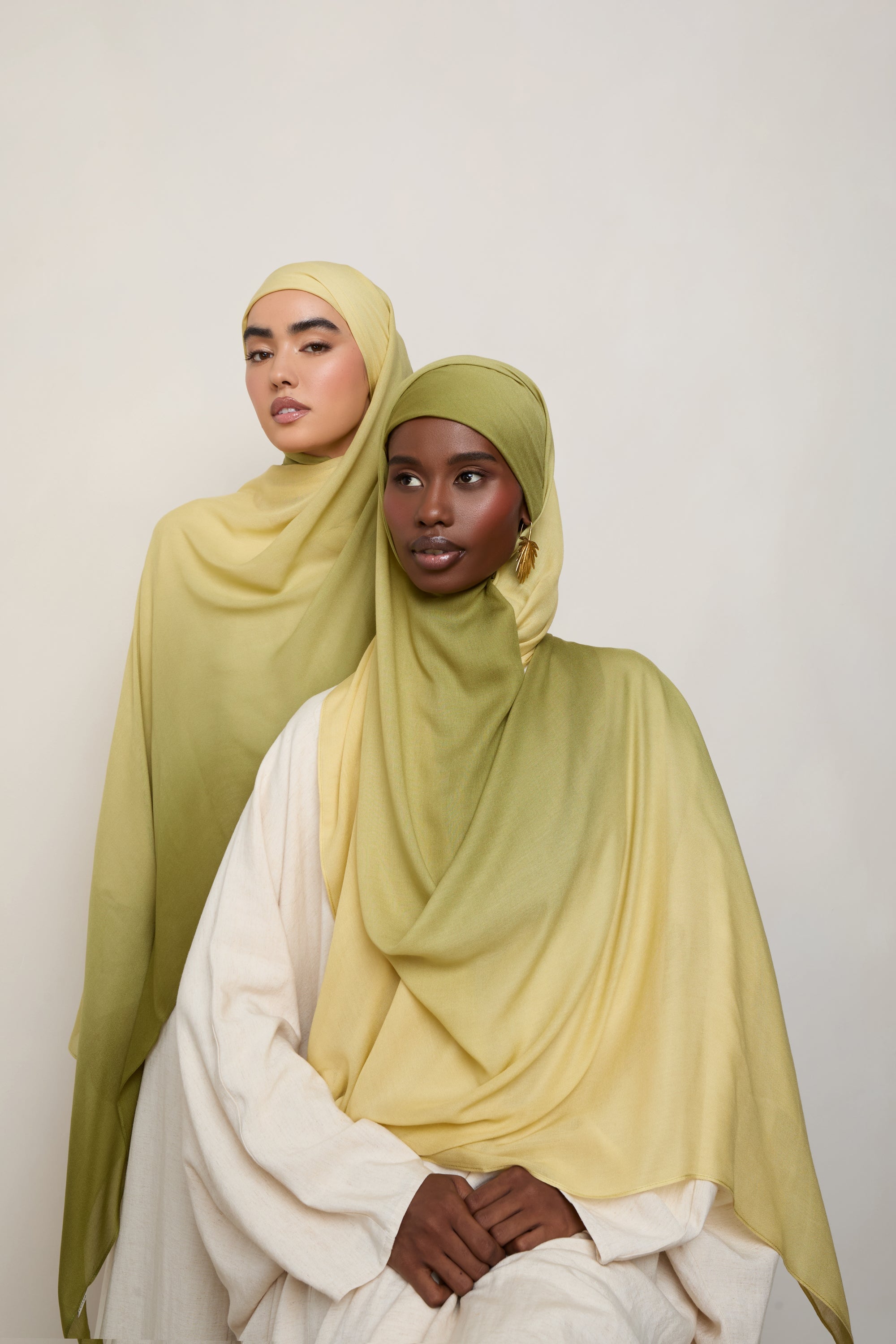 Ombre Modal Hijab - Cardamom Hijabs Veiled