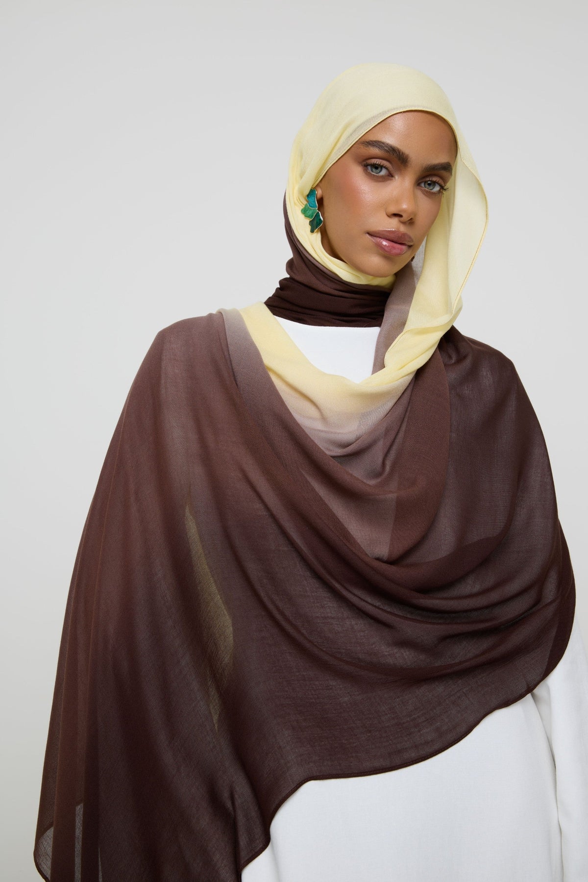 Ombre Modal Hijab - Chocolate Banana Hijabs Veiled