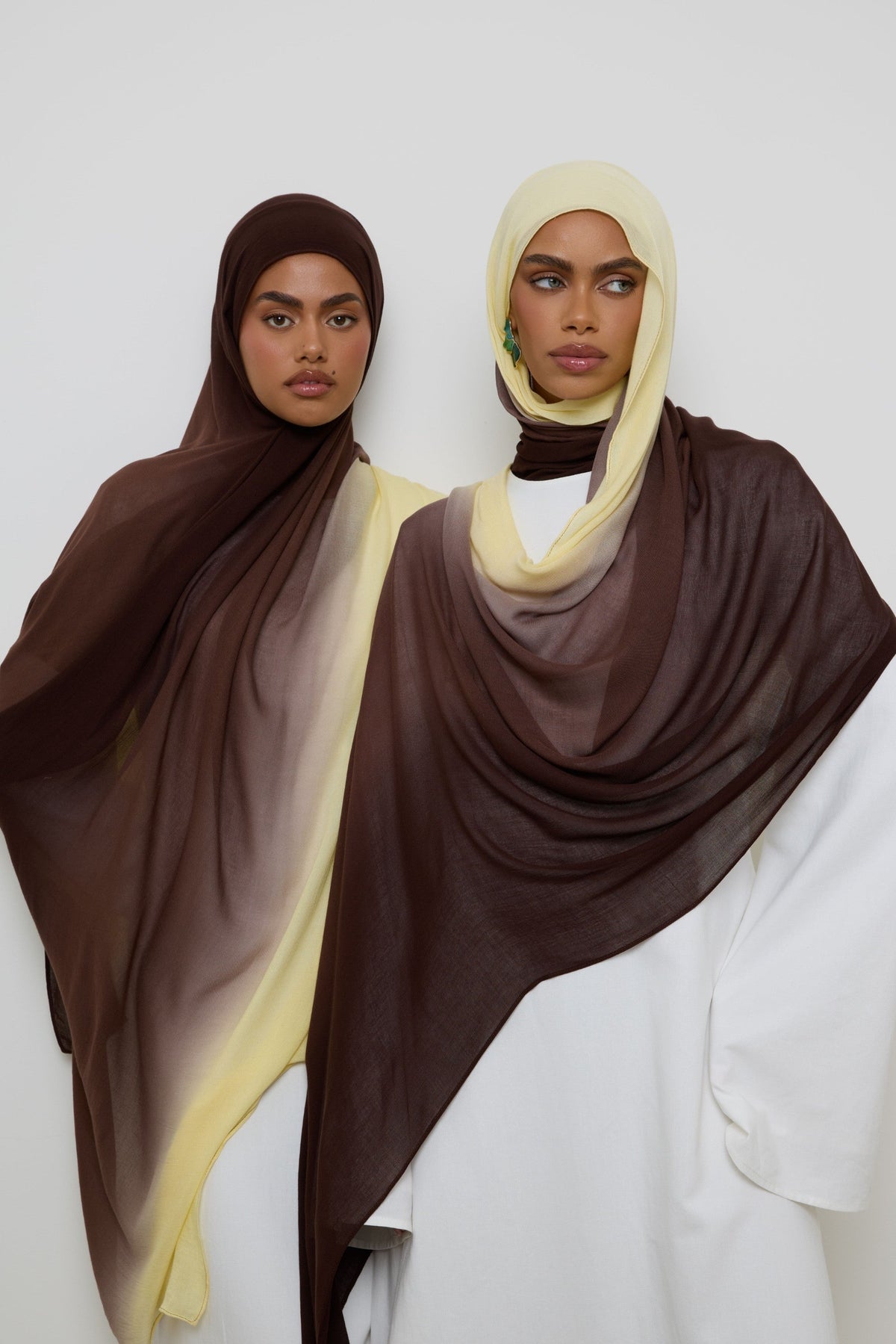 Ombre Modal Hijab - Chocolate Banana Hijabs Veiled