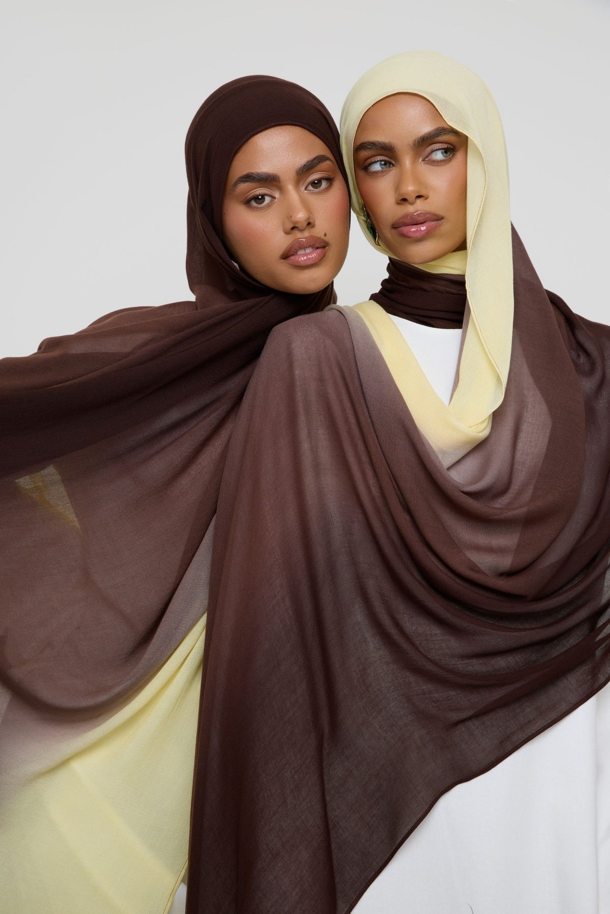 Ombre Modal Hijab - Chocolate Banana Hijabs Veiled