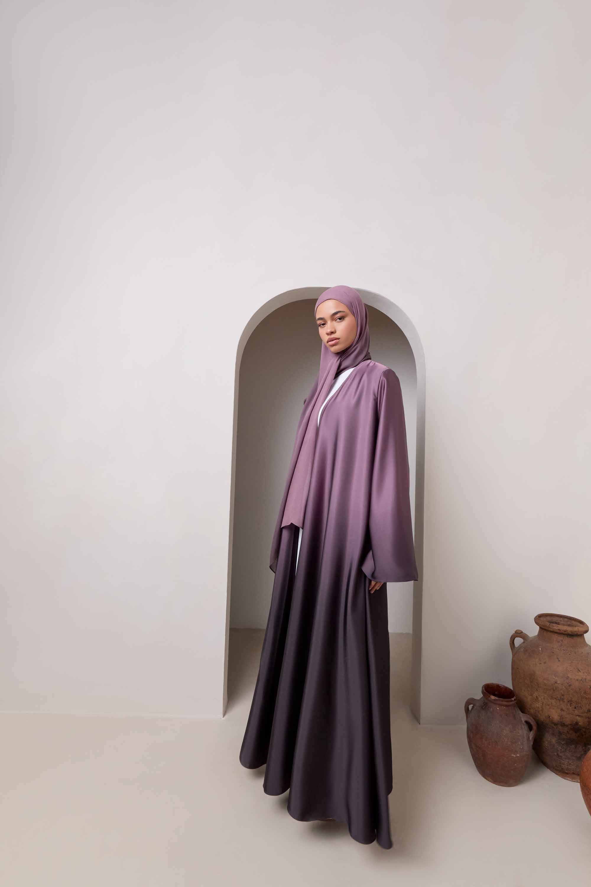 Ombre Modal Hijab - Chocolate Plum Hijabs Veiled