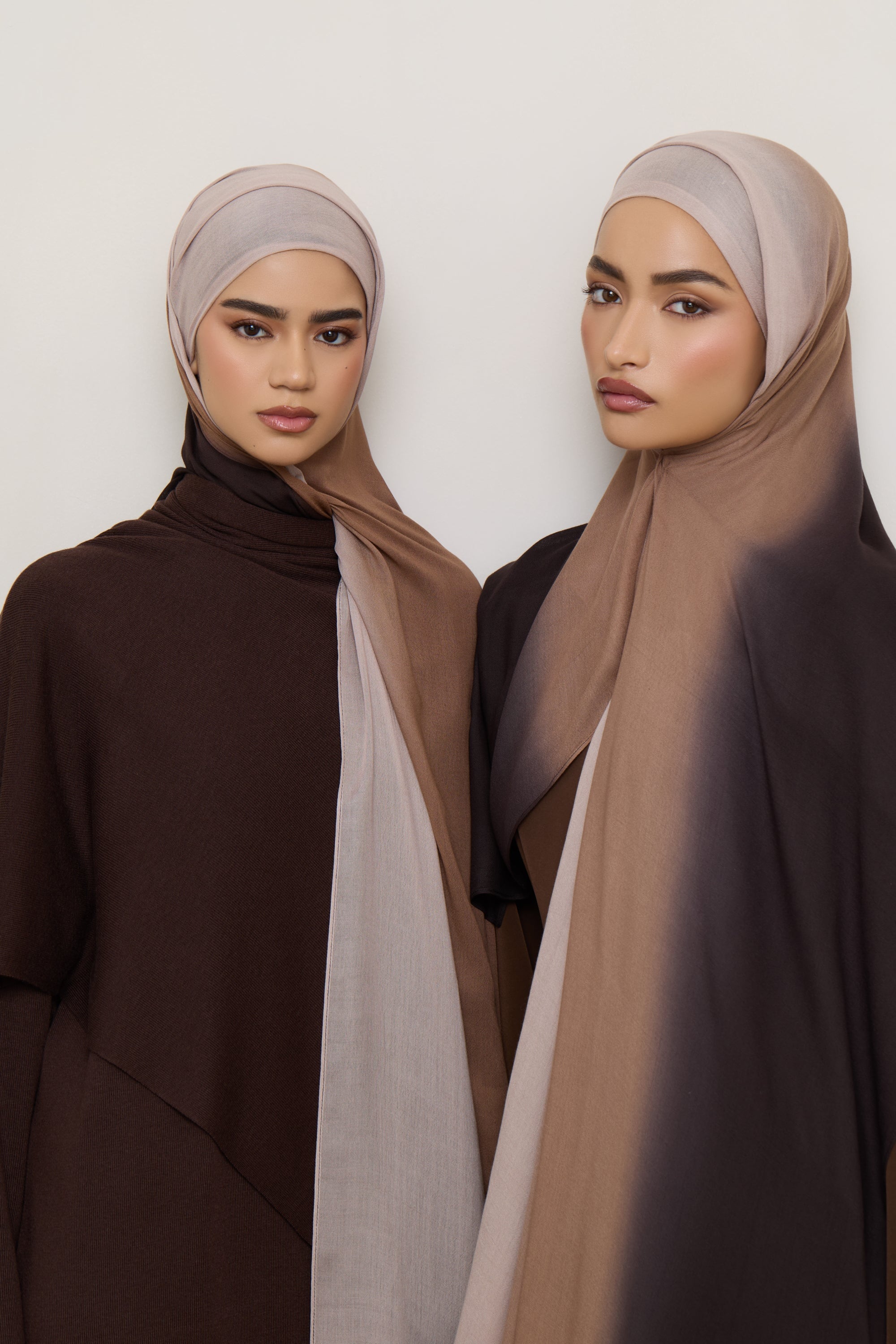 Ombre Modal Hijab - Chocolate Rose Hijabs Veiled