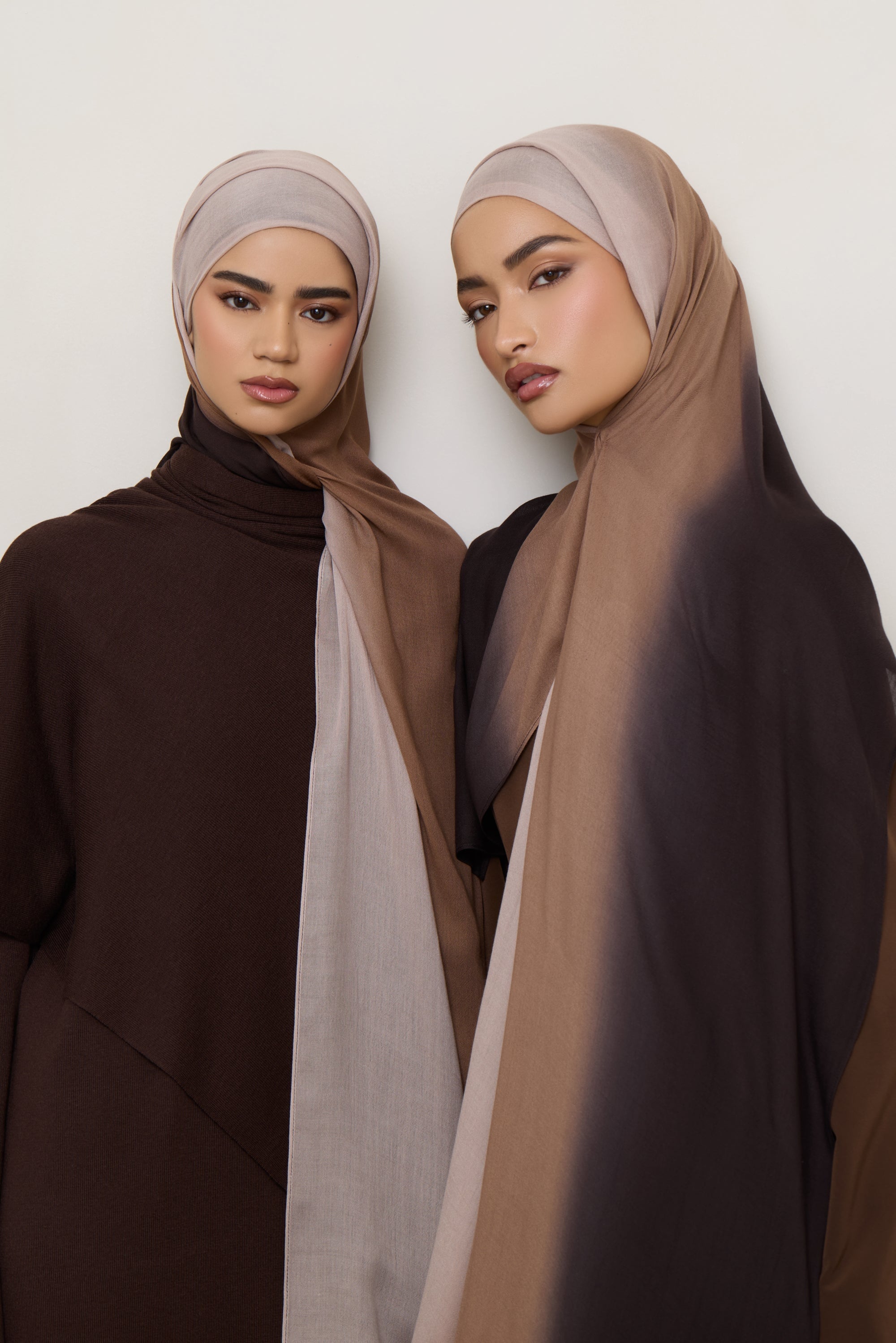 Ombre Modal Hijab - Chocolate Rose Hijabs Veiled