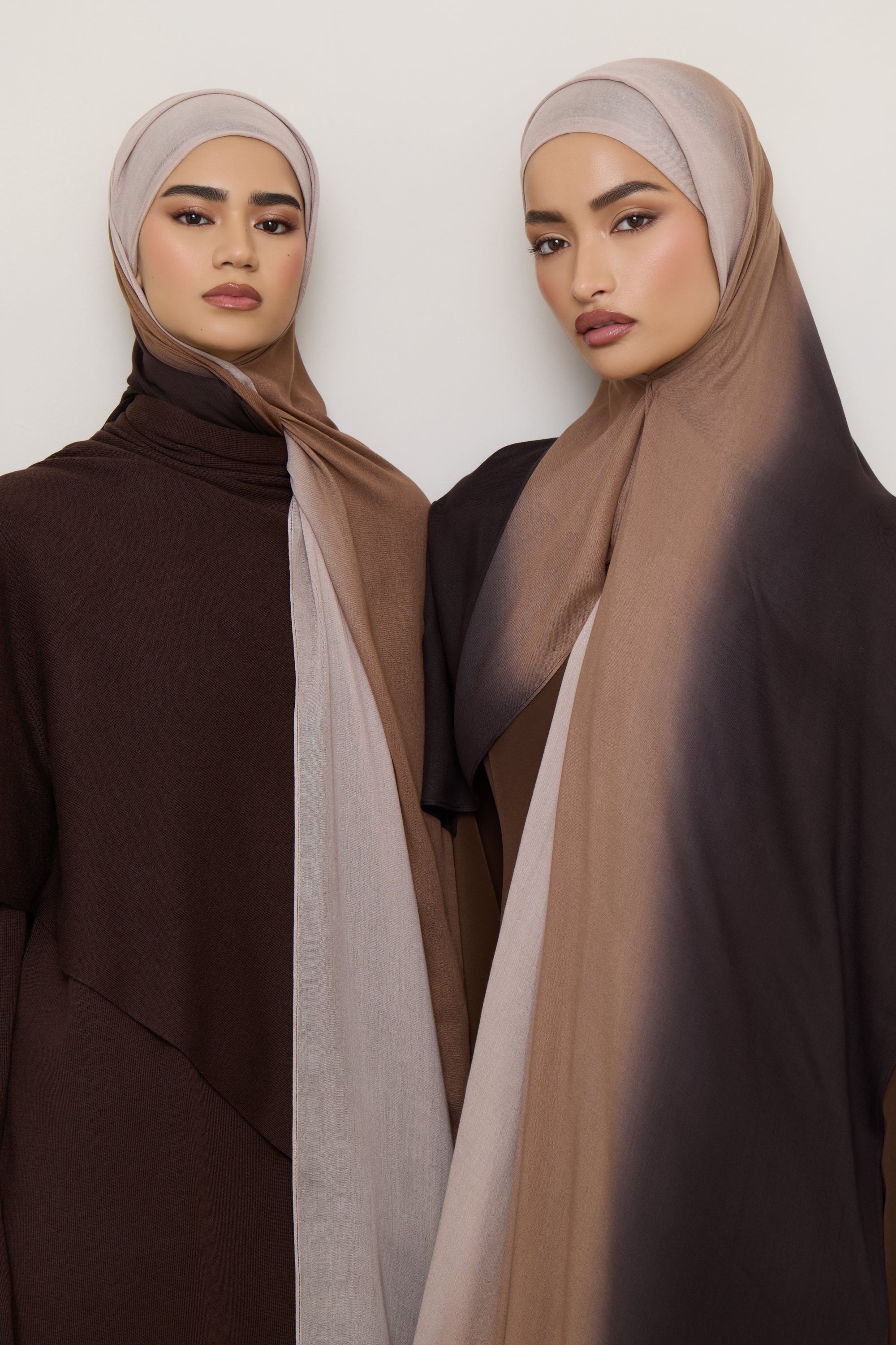 Ombre Modal Hijab - Chocolate Rose Hijabs Veiled