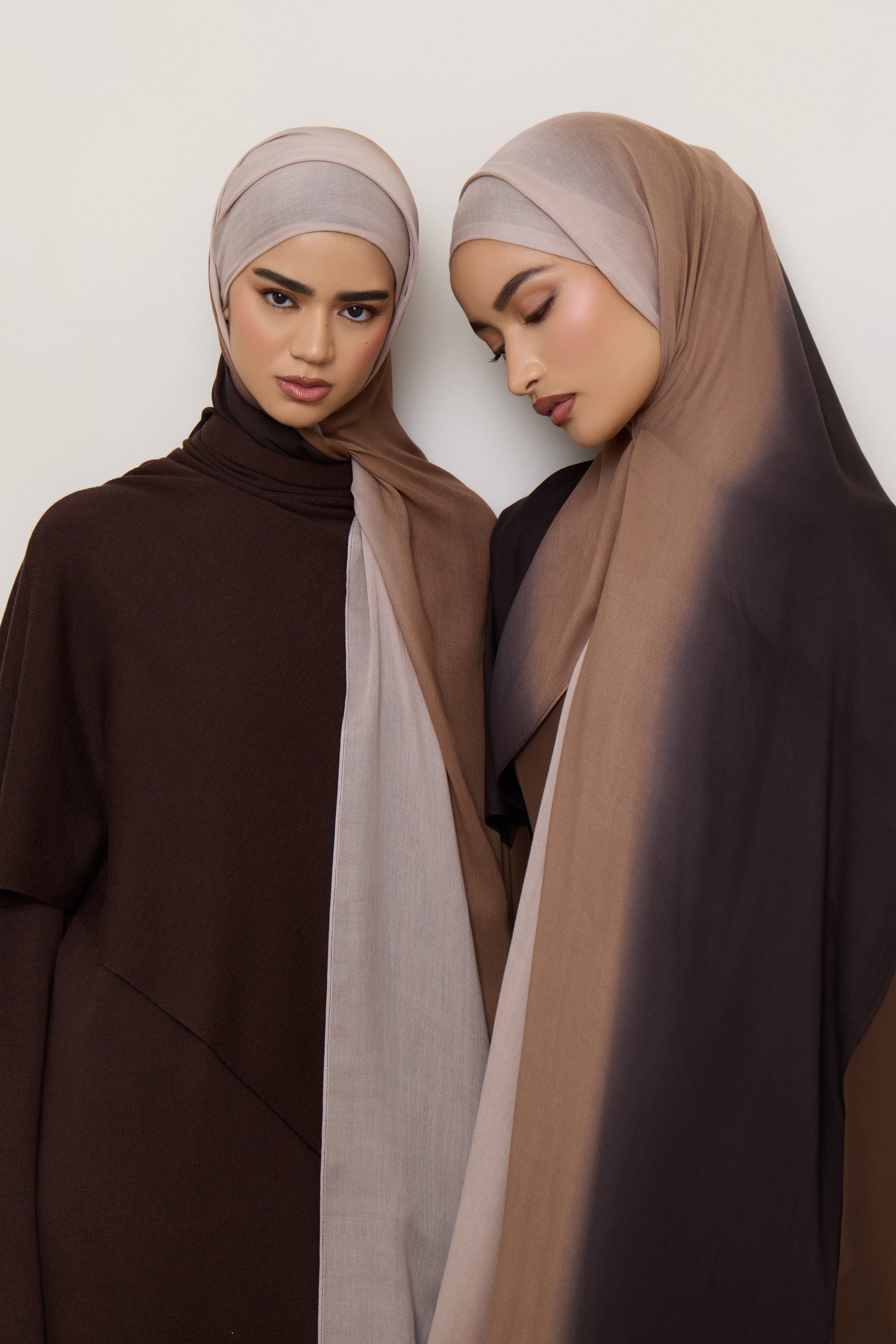 Ombre Modal Hijab - Chocolate Rose Hijabs Veiled