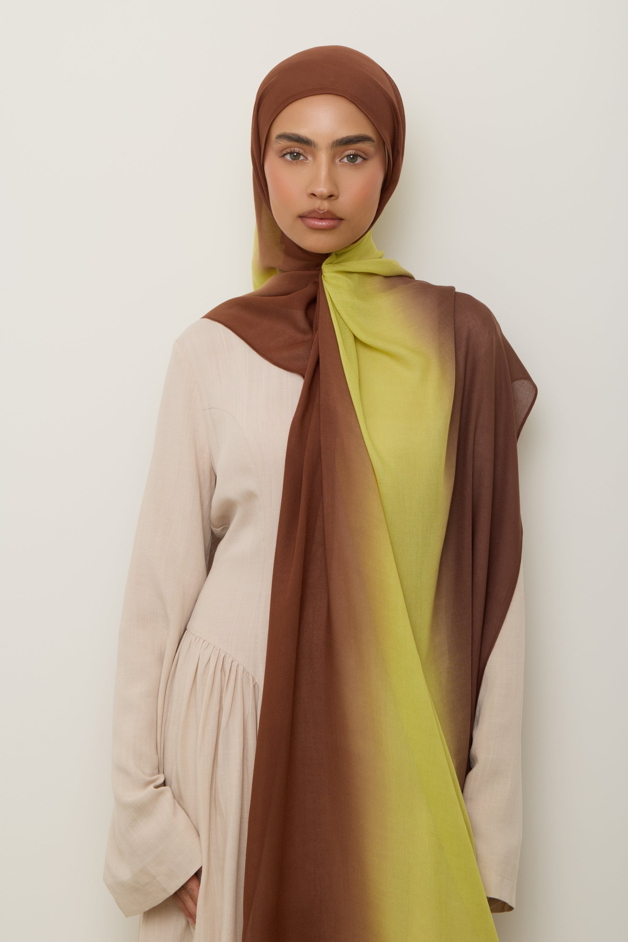 Ombre Modal Hijab - Citrus Fudge Hijab Veiled