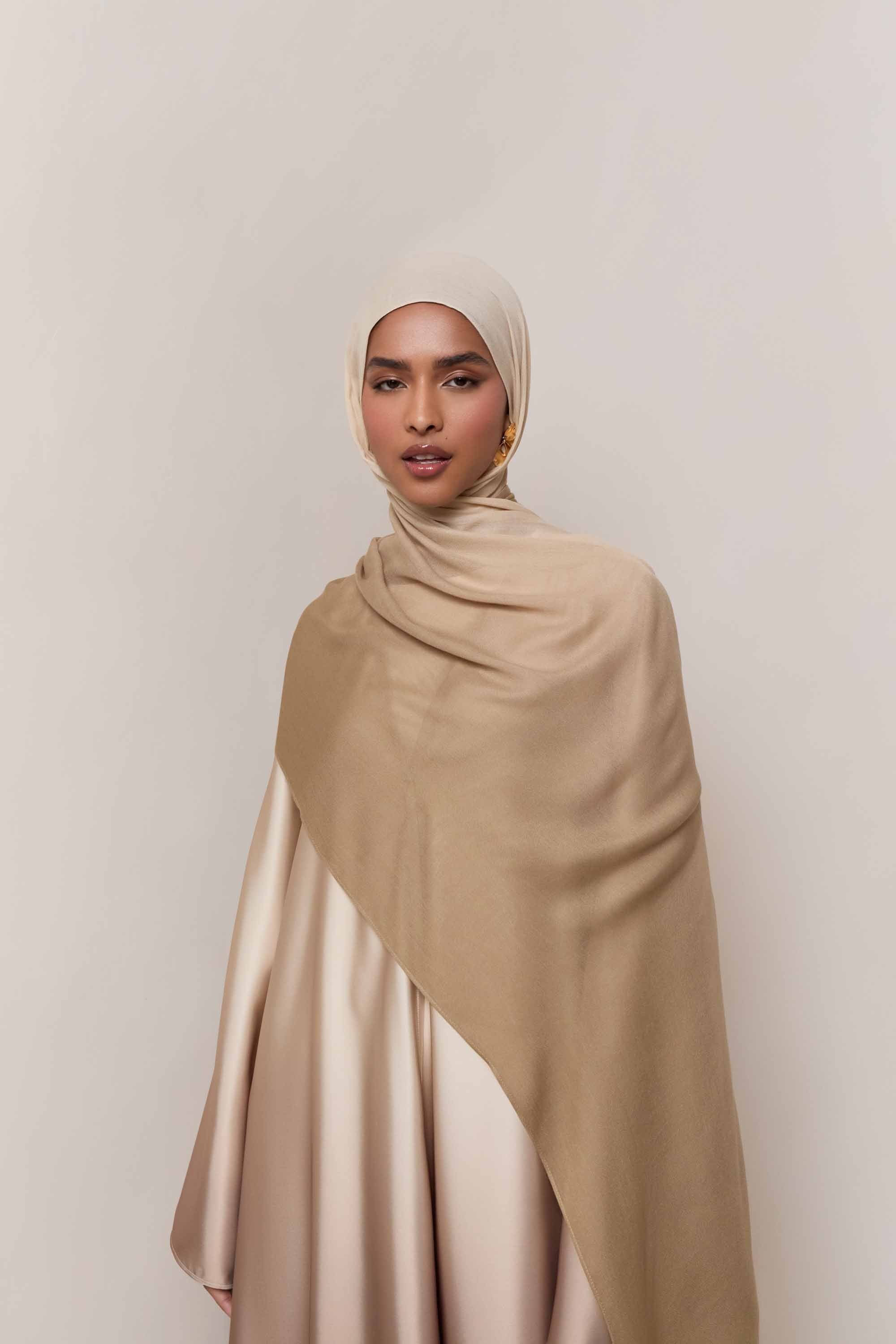 Ombre Modal Hijab - Cocoa Creme Hijabs Veiled