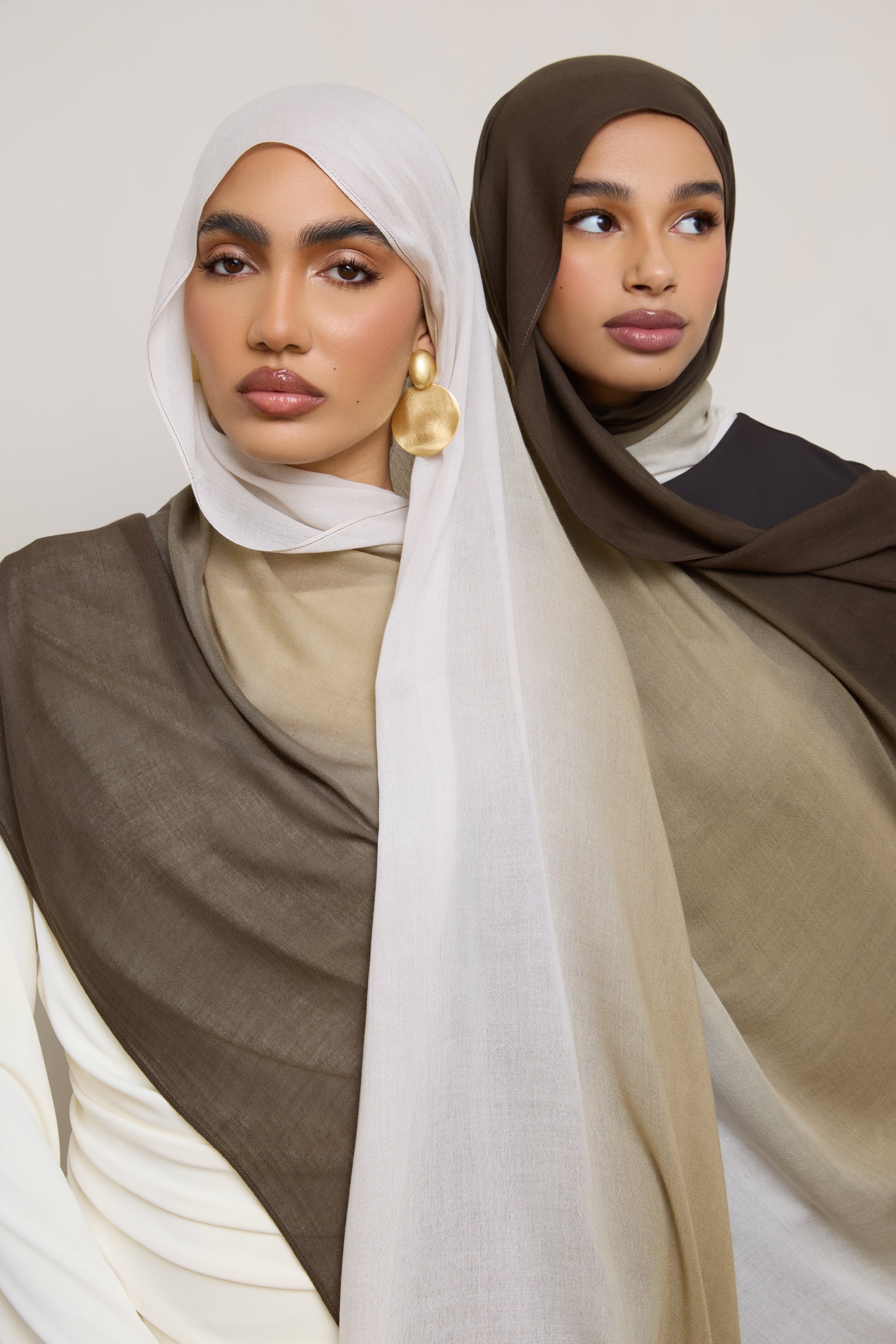 Ombre Modal Hijab - Cocoa Peaks Hijabs Veiled