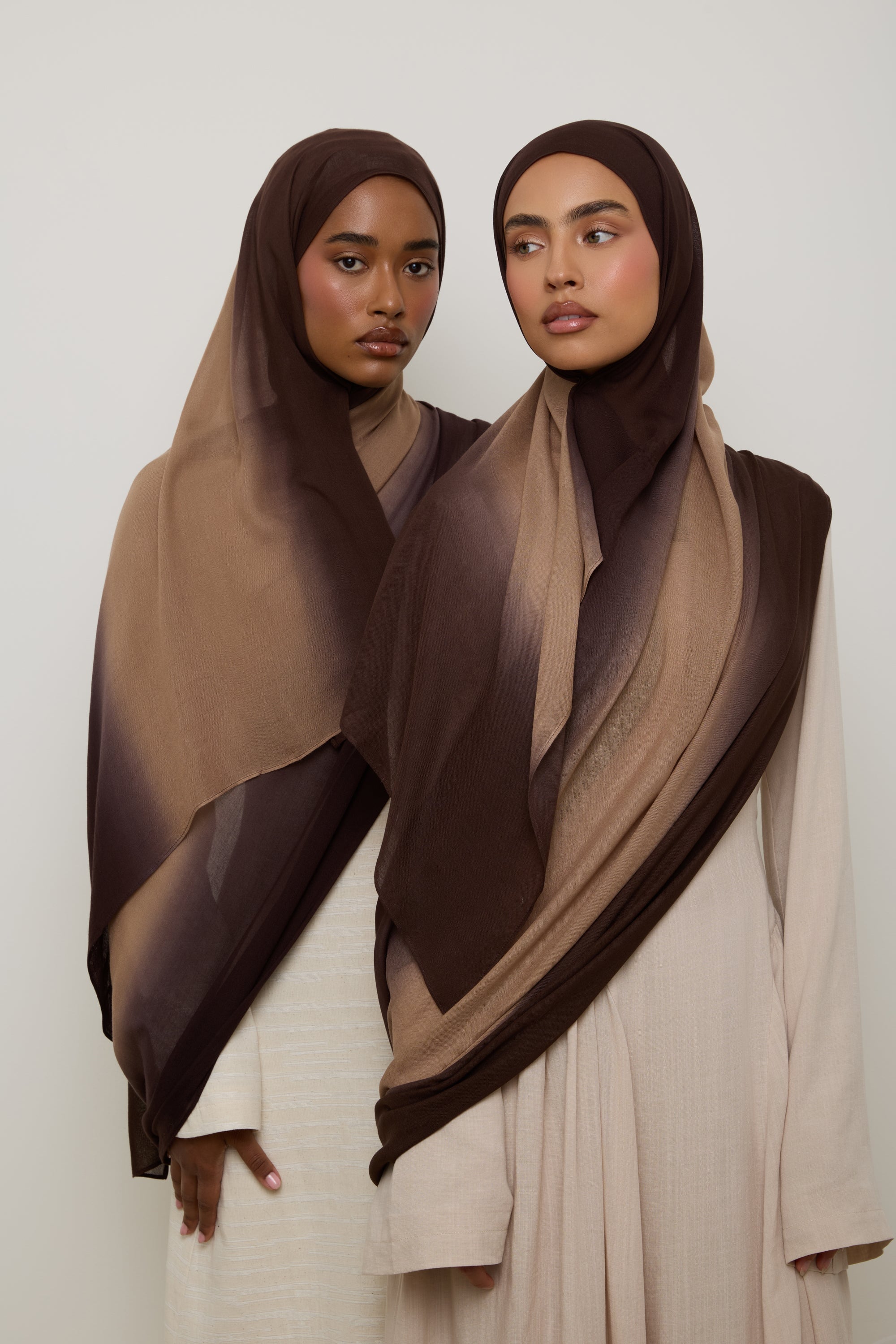 Ombre Modal Hijab - Coffee Bean Hijab Veiled