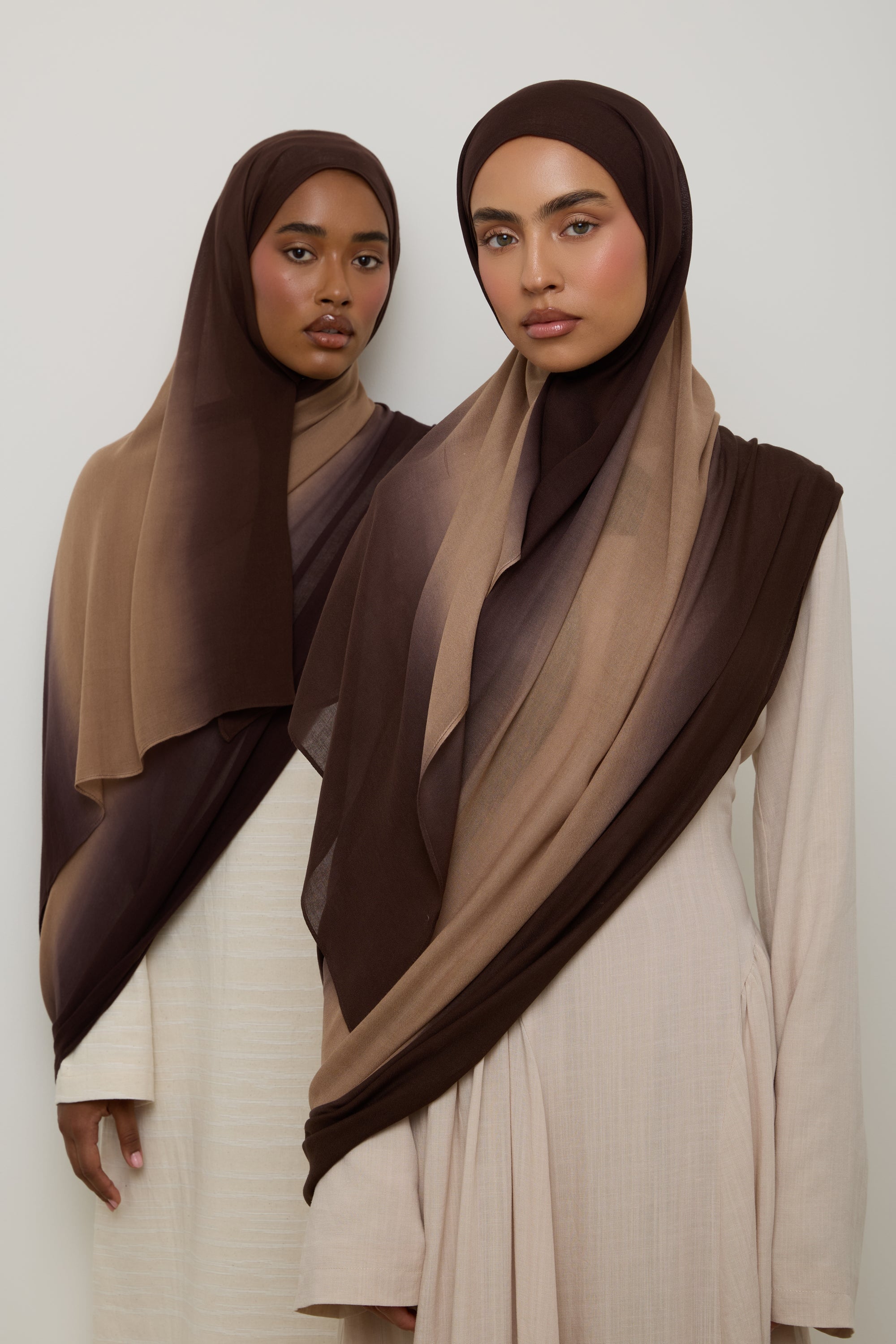 Ombre Modal Hijab - Coffee Bean Hijab Veiled