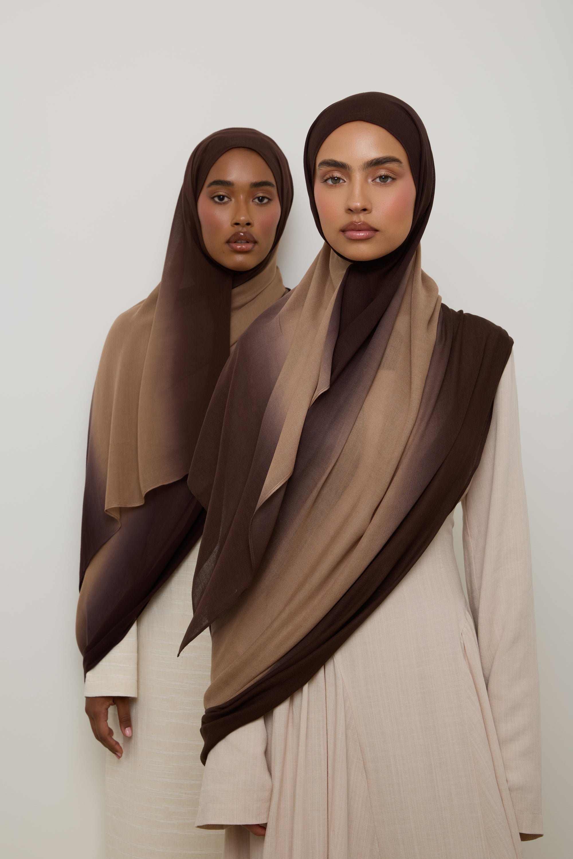 Ombre Modal Hijab - Coffee Bean Hijab Veiled