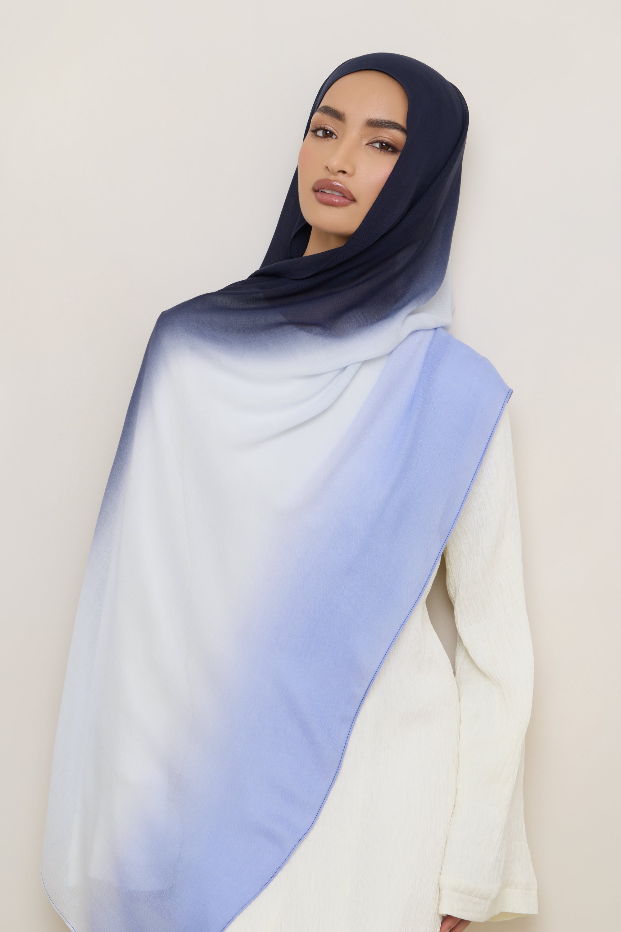 Ombre Modal Hijab - Denim Night Hijabs Veiled
