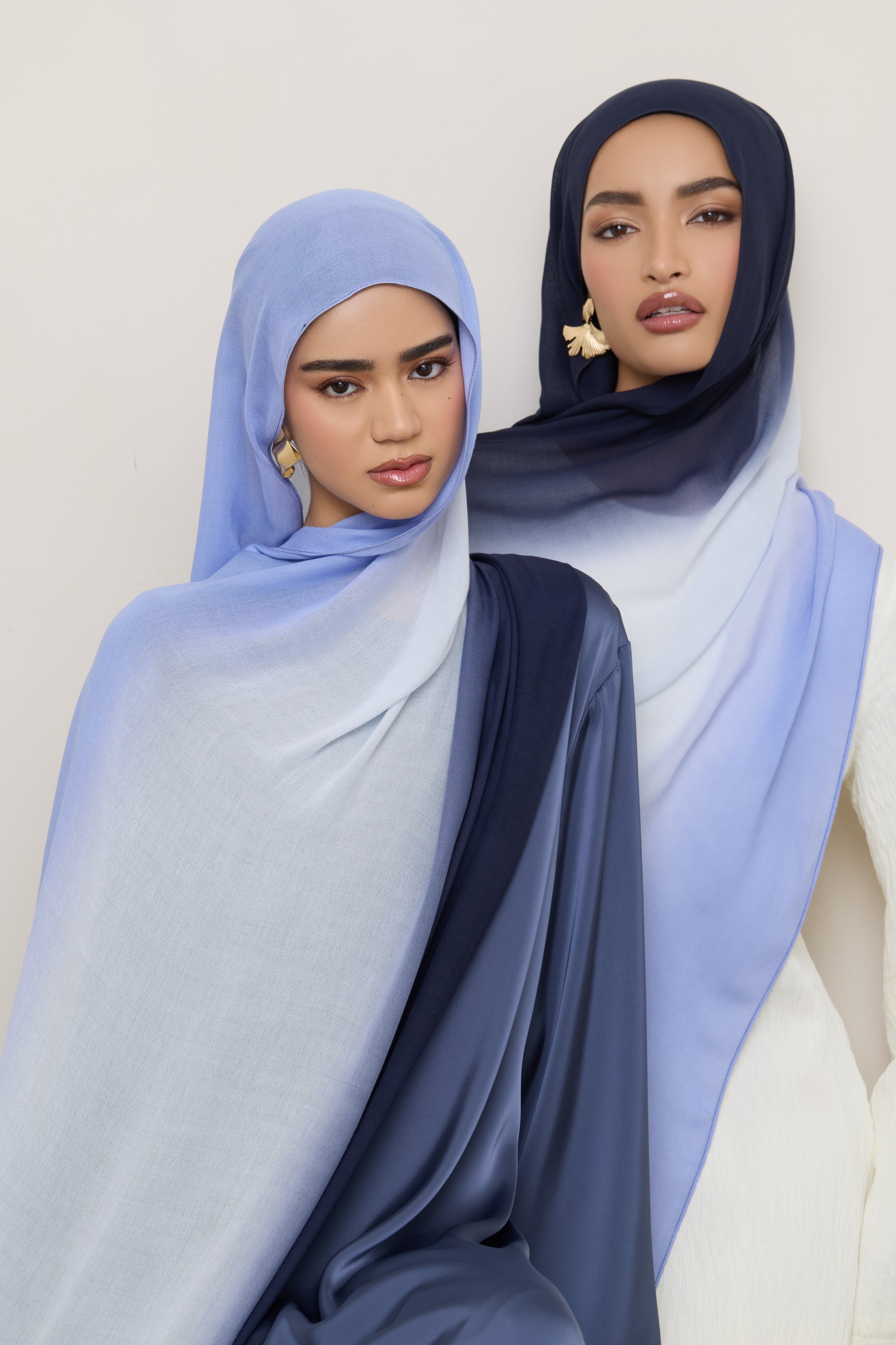 Ombre Modal Hijab - Denim Night Hijabs Veiled