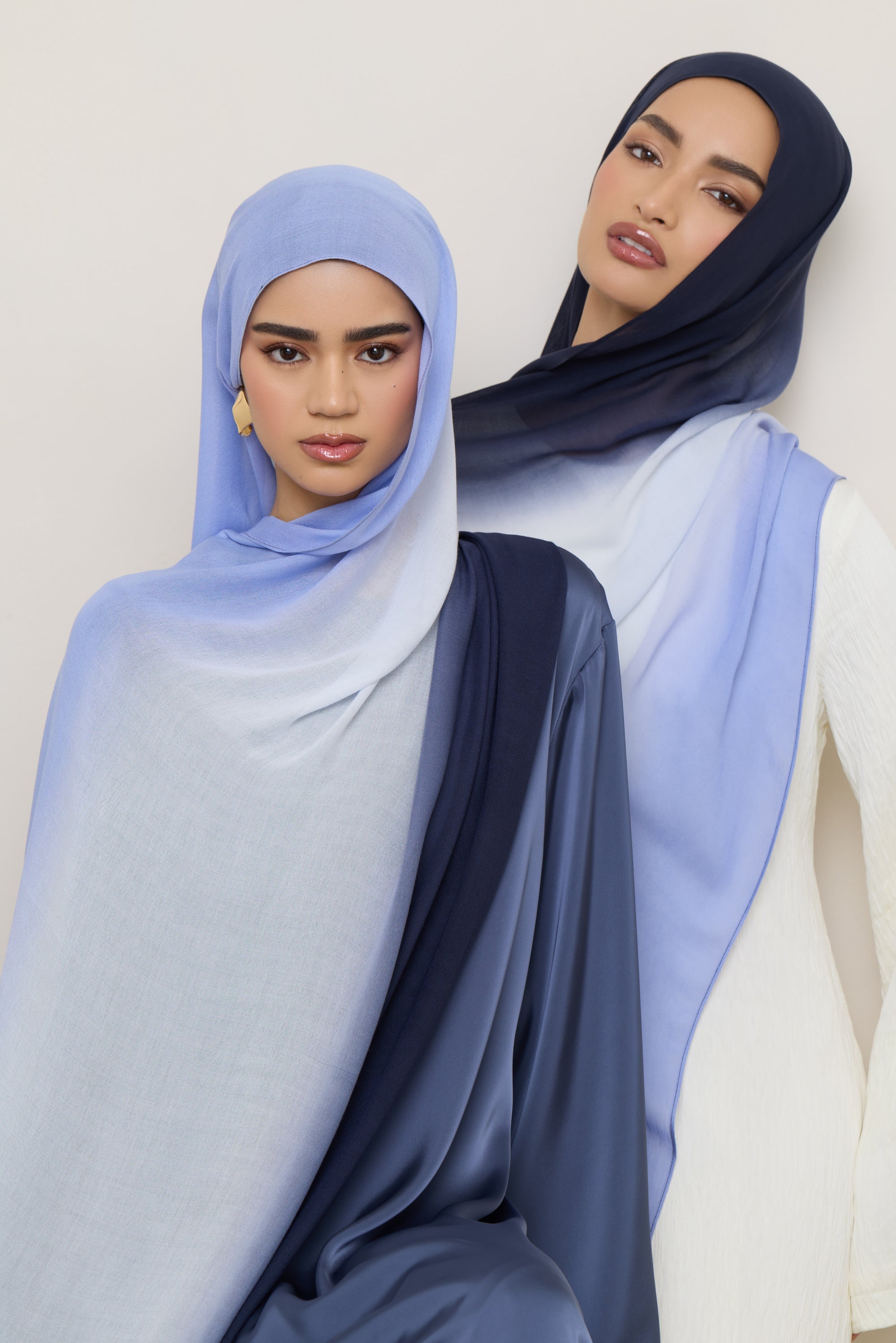 Ombre Modal Hijab - Denim Night Hijabs Veiled