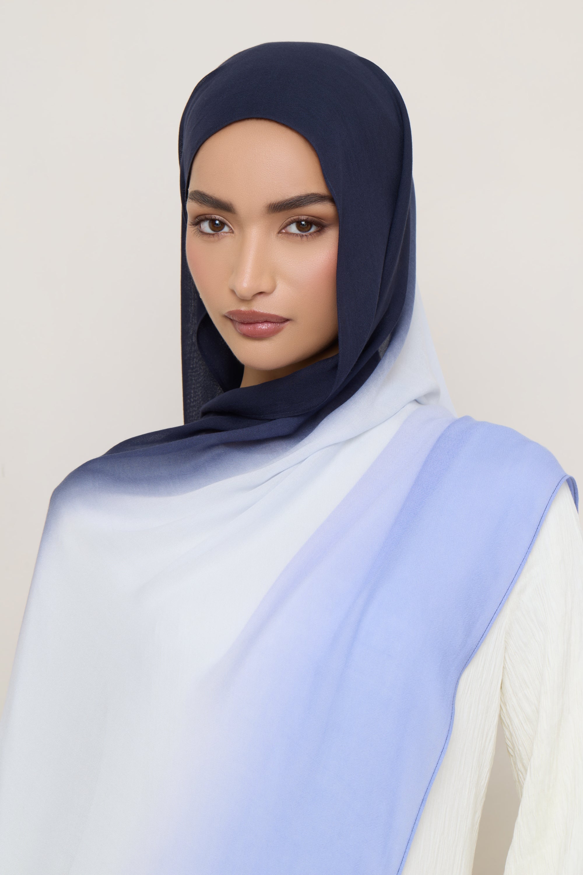 Ombre Modal Hijab - Denim Night Hijabs Veiled