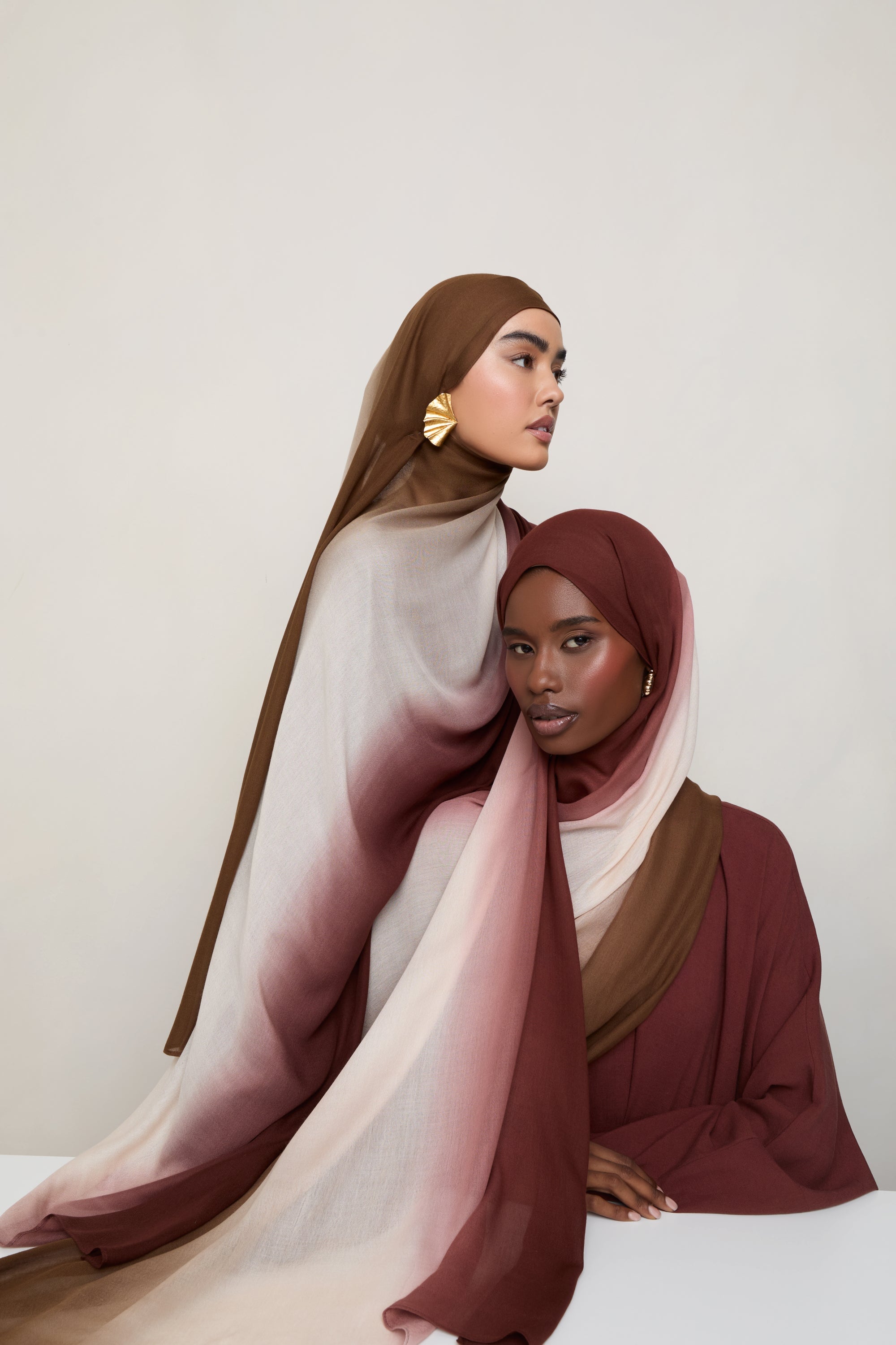 Ombre Modal Hijab - Desert Palm Hijabs Veiled