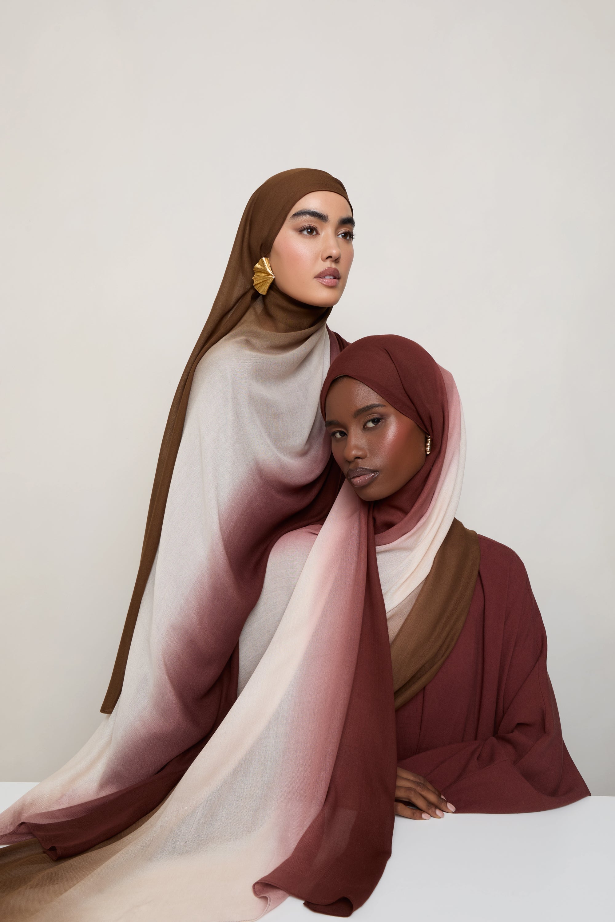 Ombre Modal Hijab - Desert Palm Hijabs Veiled