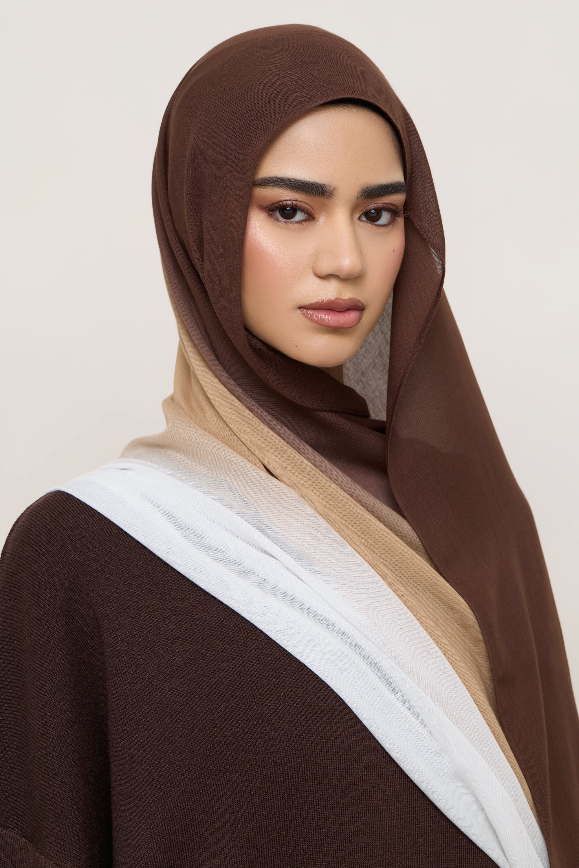 Ombre Modal Hijab - Earth Sesame Hijabs Veiled