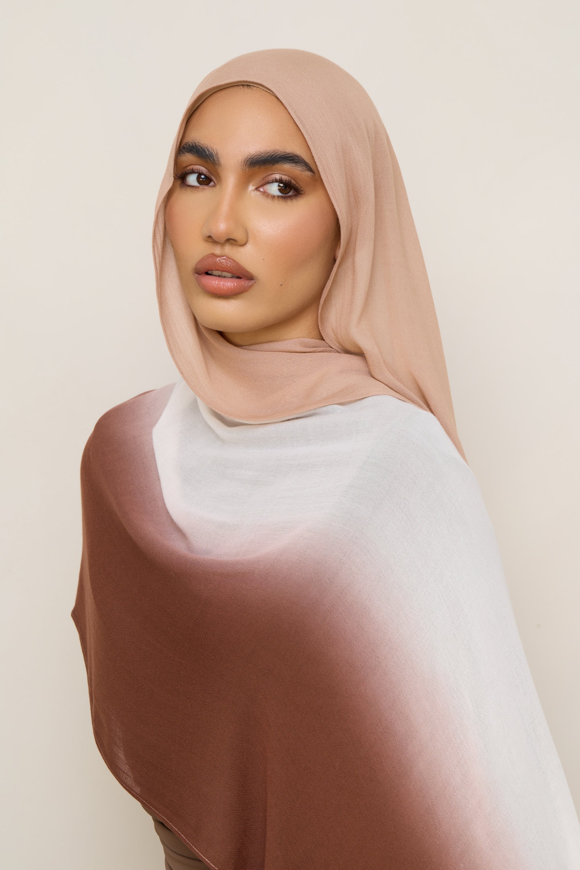 Ombre Modal Hijab - Earthy Neutrals Hijabs Veiled