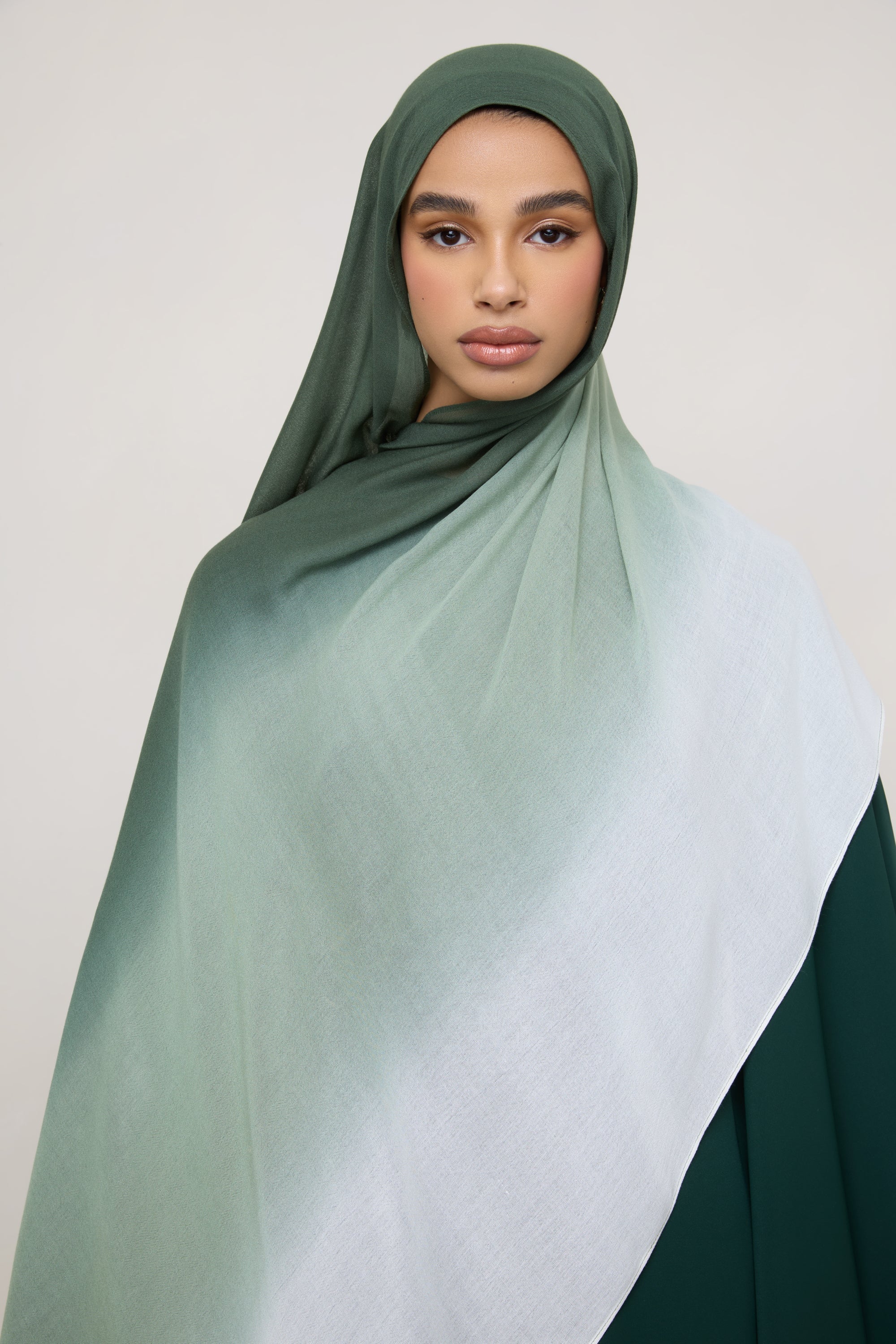 Ombre Modal Hijab - Forest Haze Hijabs Veiled