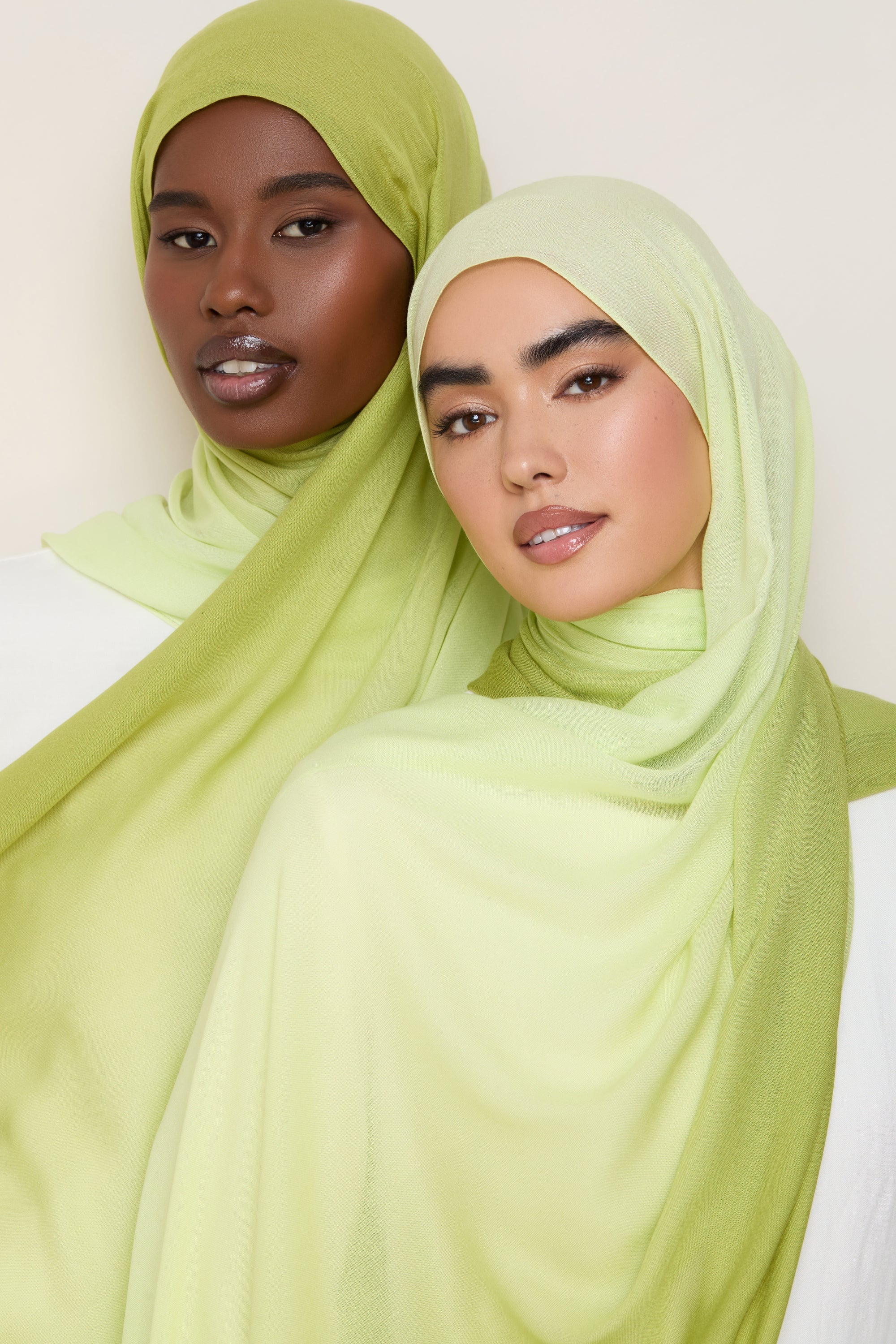 Ombre Modal Hijab - Lime Hijabs Veiled