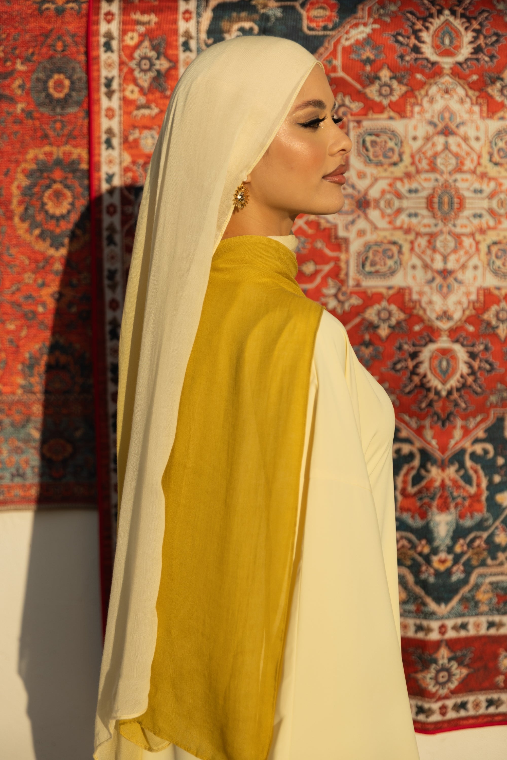 Ombre Modal Hijab - Limon Hijabs Veiled