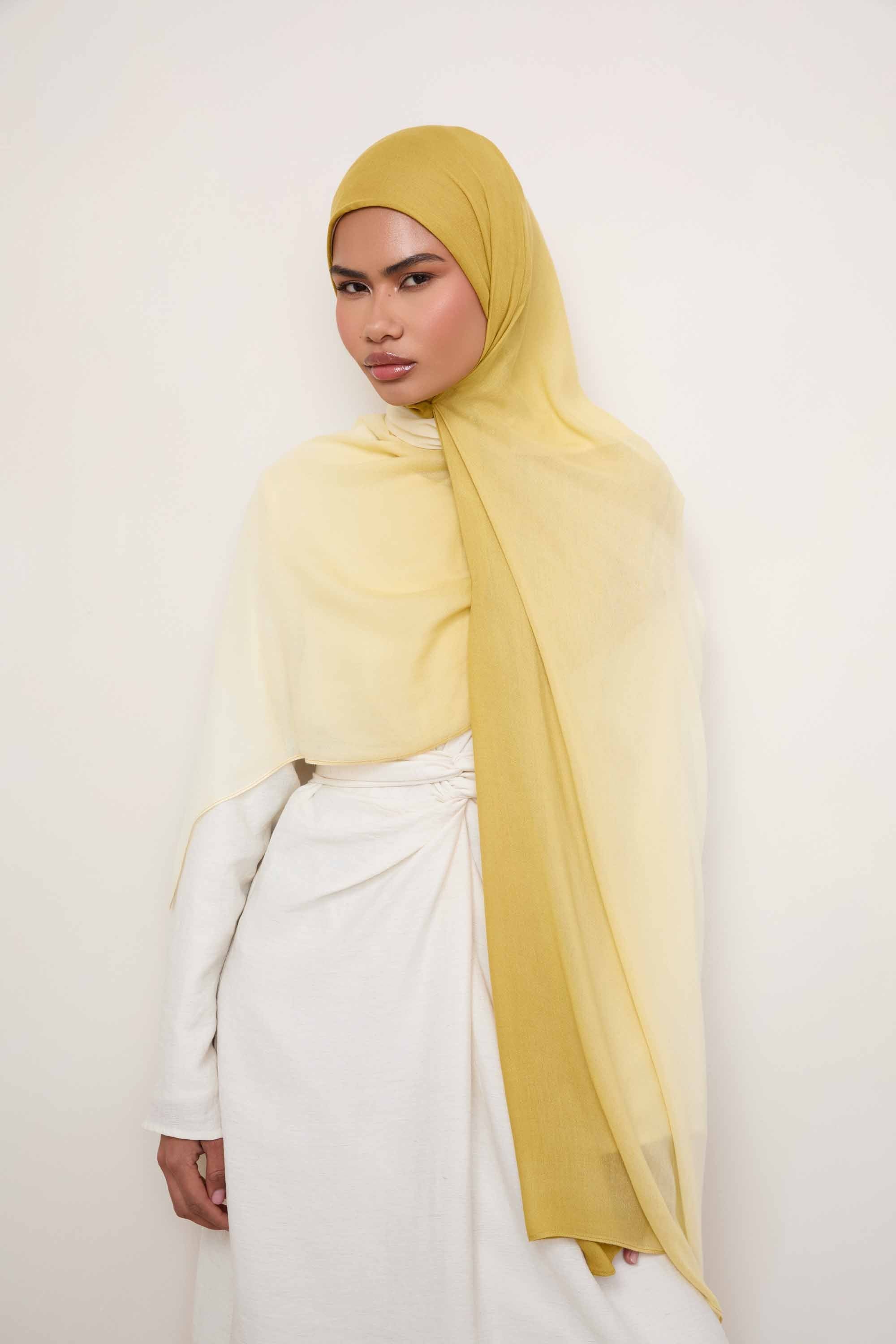 Ombre Modal Hijab - Limon Hijabs Veiled