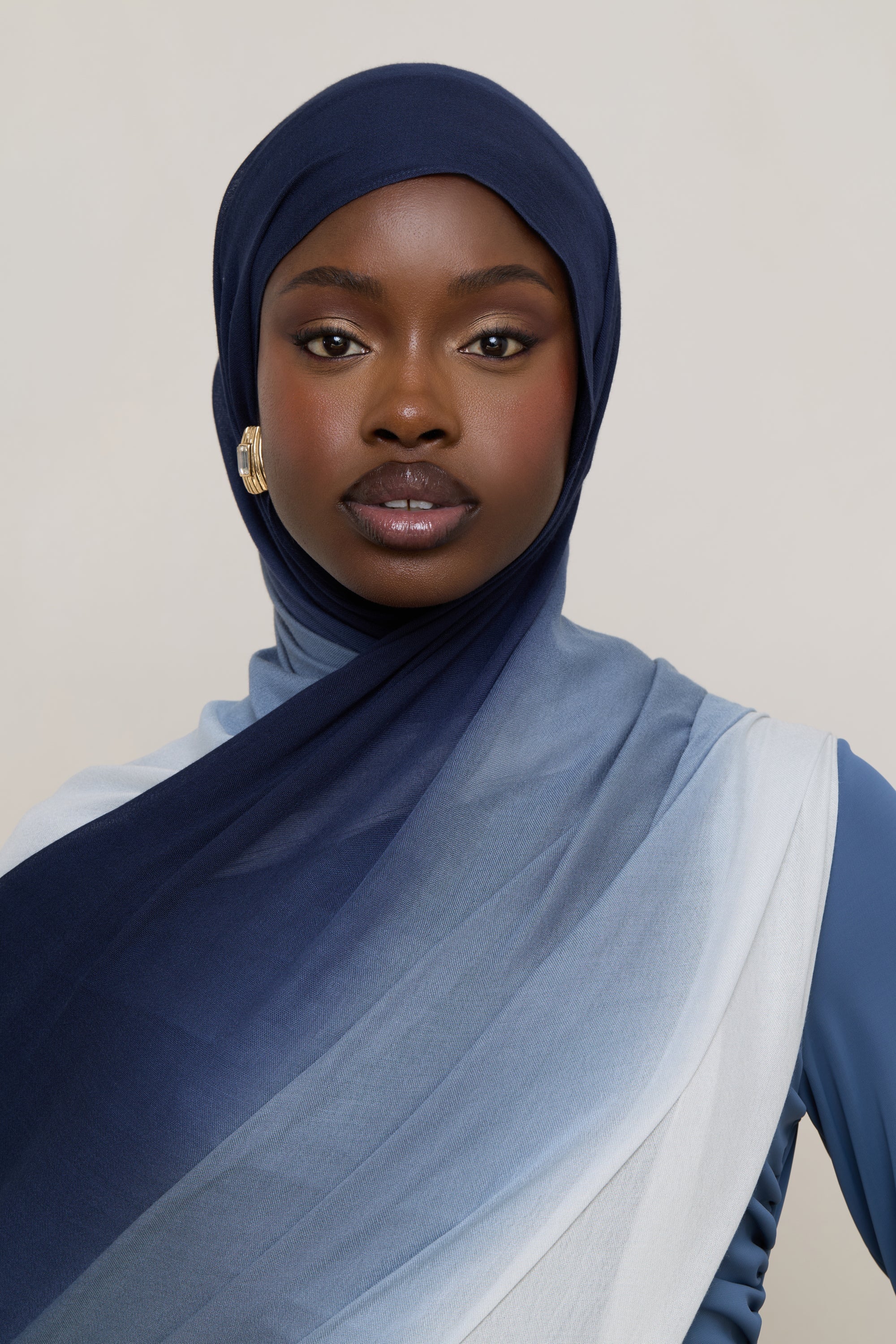 Ombre Modal Hijab - Midnight Mist Hijabs Veiled