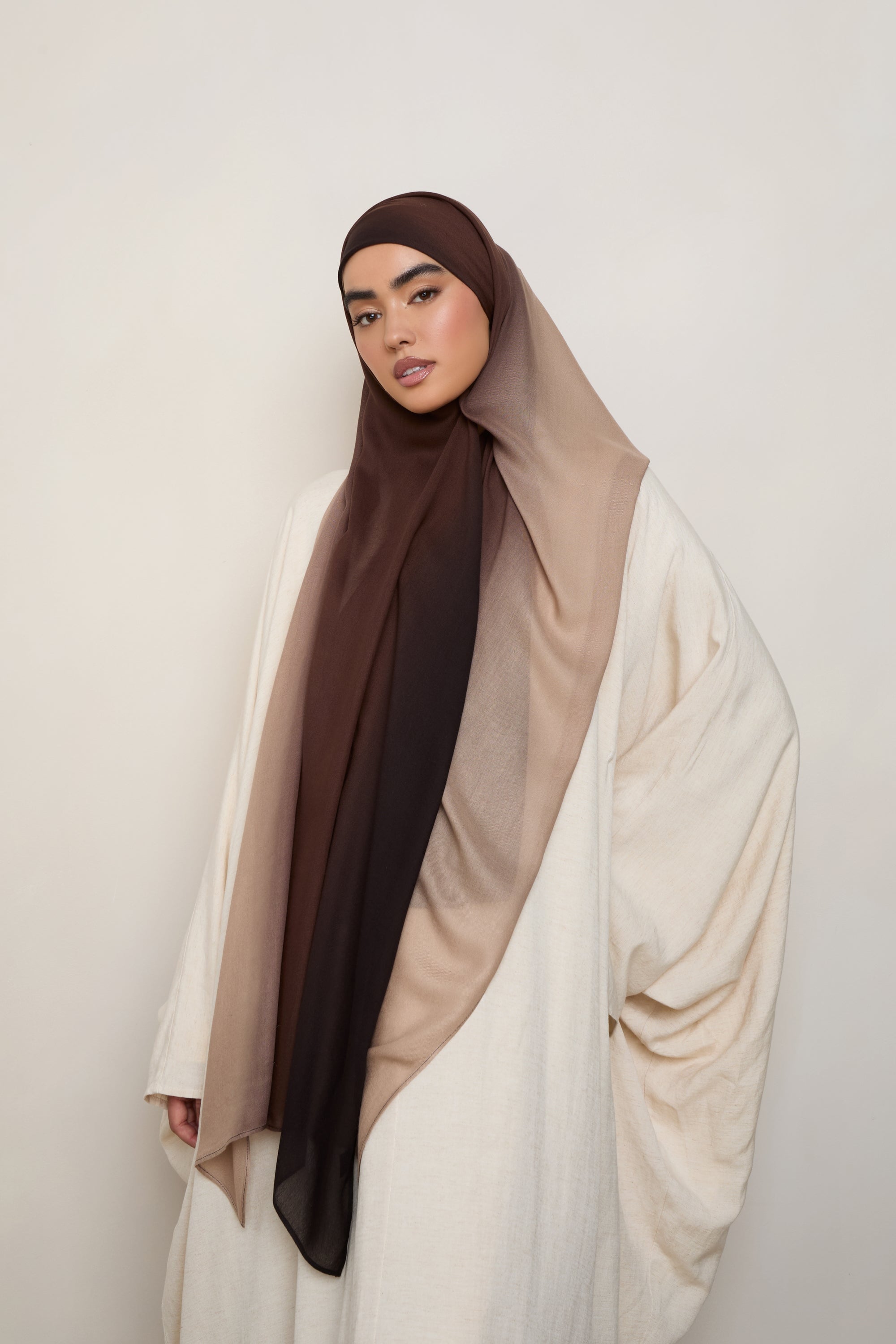 Ombre Modal Hijab - Mocha Meringue Hijabs Veiled