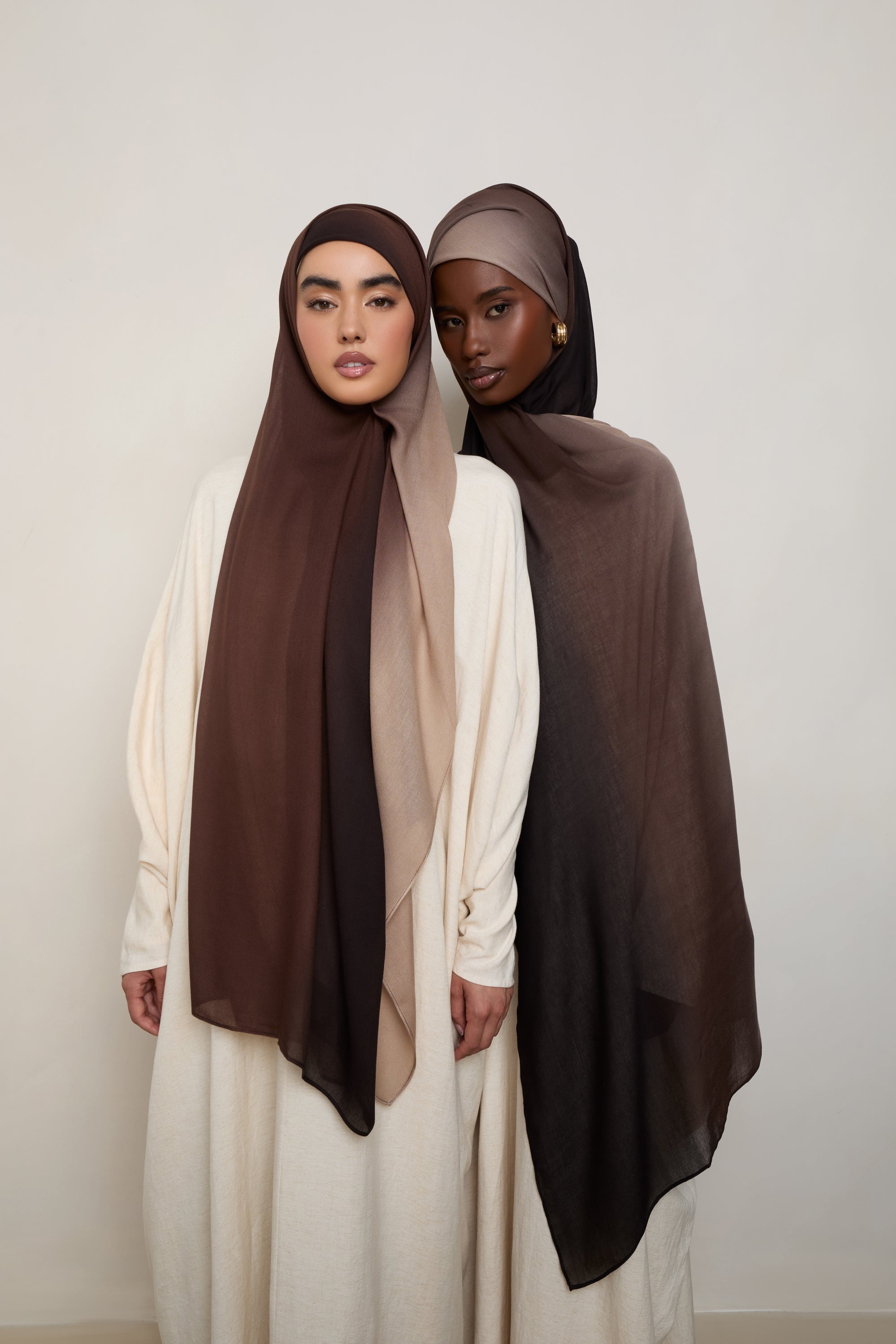 Ombre Modal Hijab - Mocha Meringue Hijabs Veiled