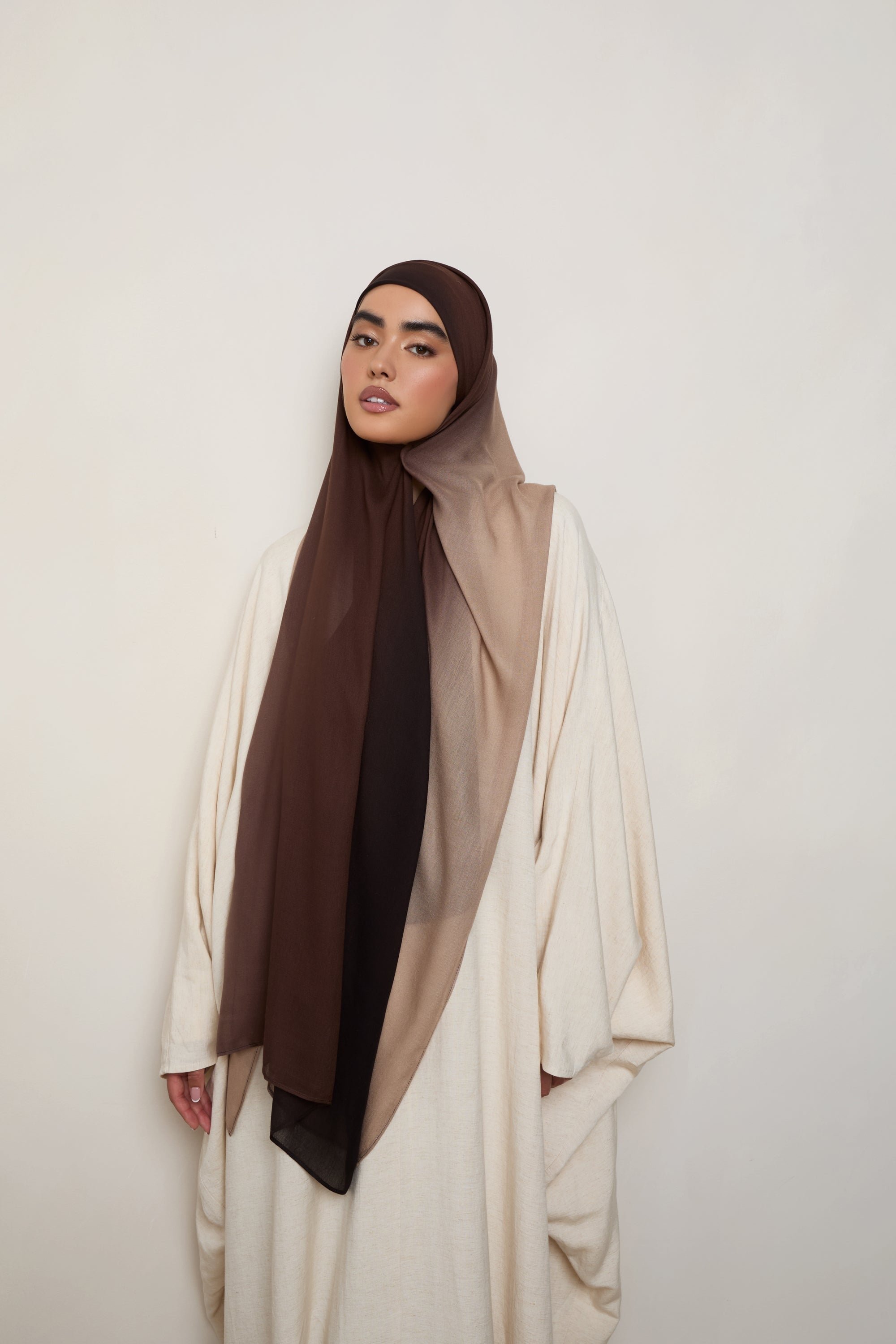 Ombre Modal Hijab - Mocha Meringue Hijabs Veiled