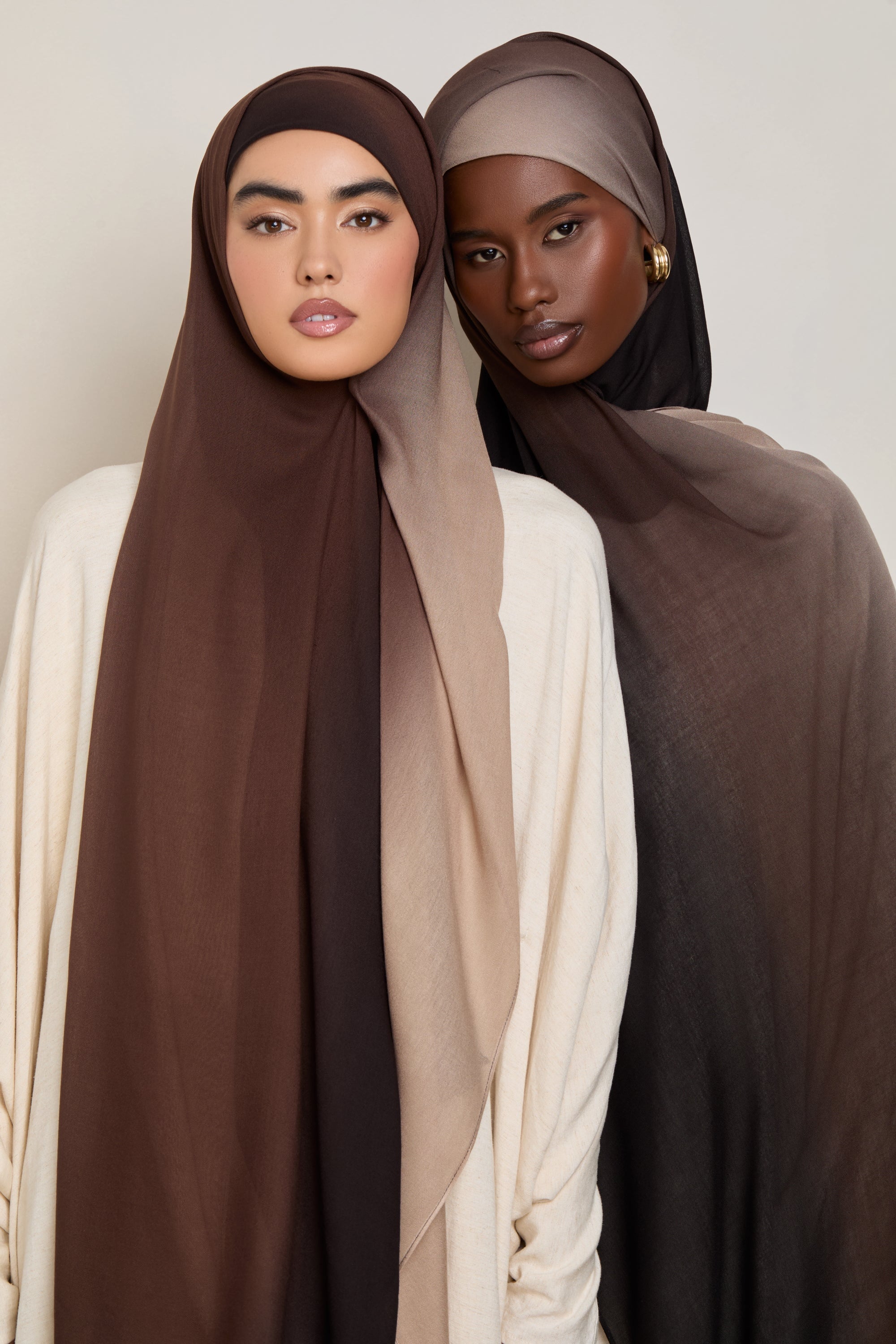 Ombre Modal Hijab - Mocha Meringue Hijabs Veiled