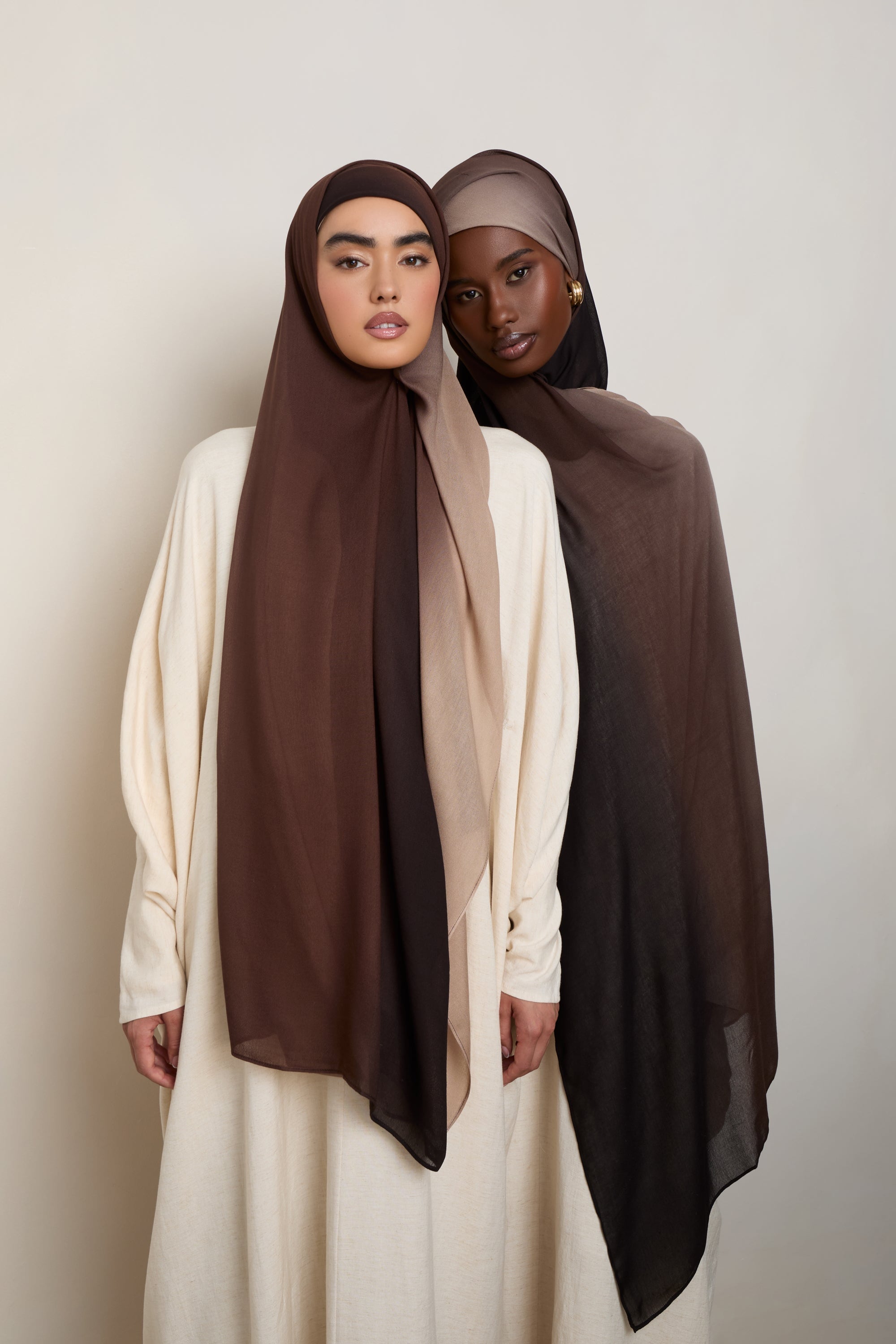 Ombre Modal Hijab - Mocha Meringue Hijabs Veiled