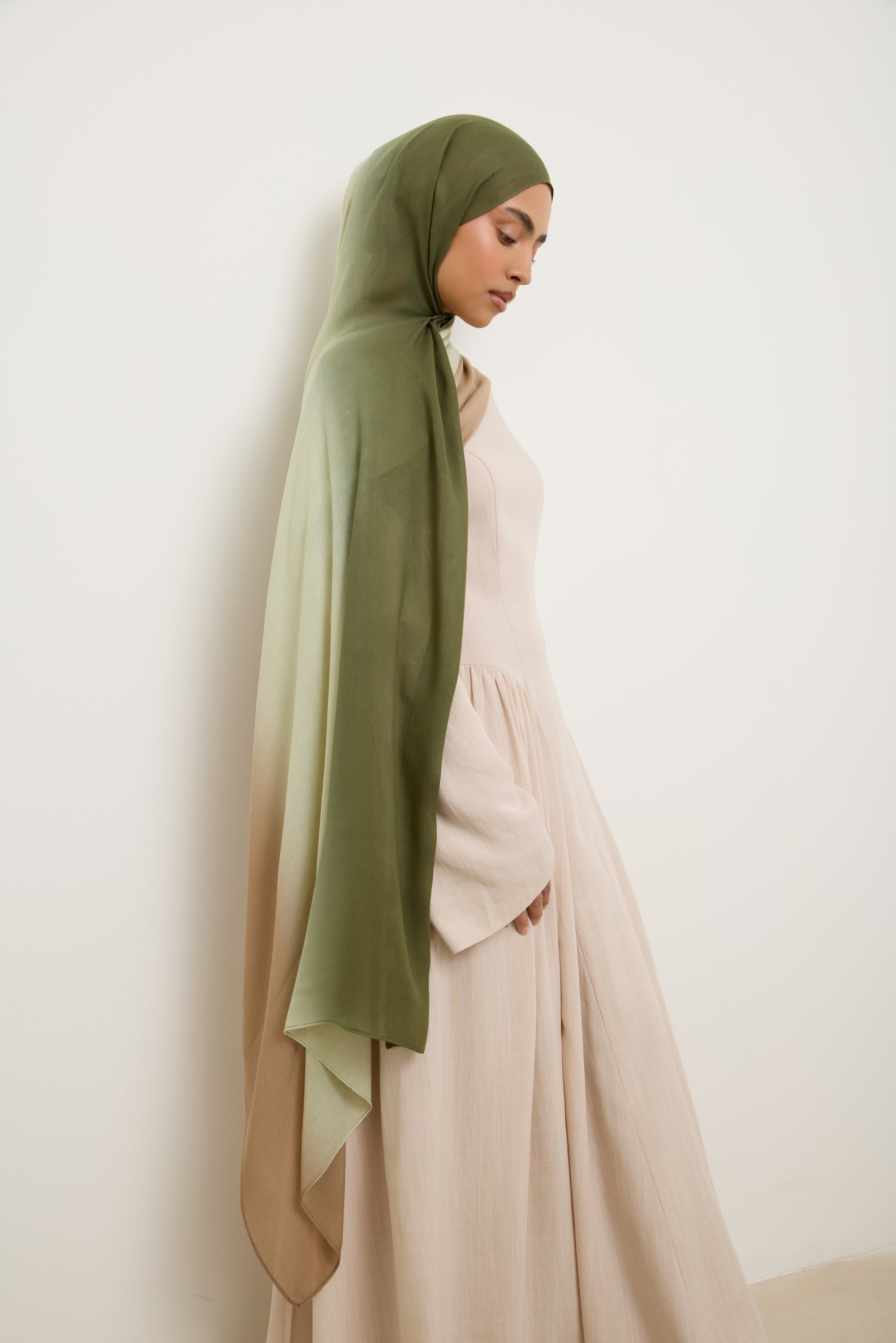 Ombre Modal Hijab - Moss Hijab Veiled