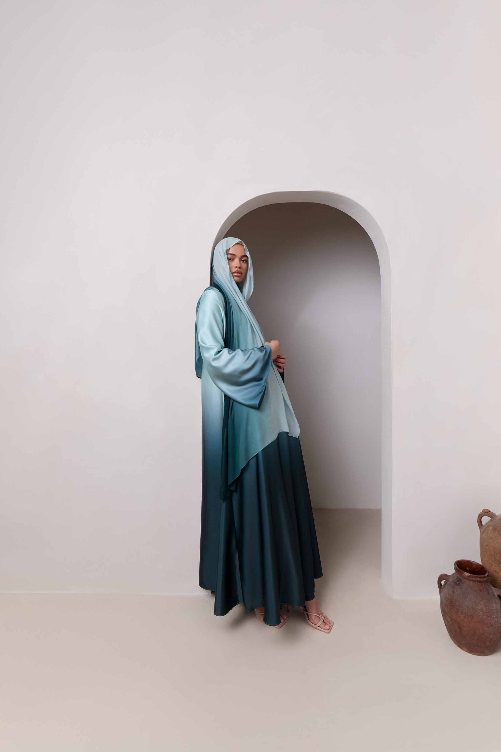 Ombre Modal Hijab - Night Pine Hijabs Veiled