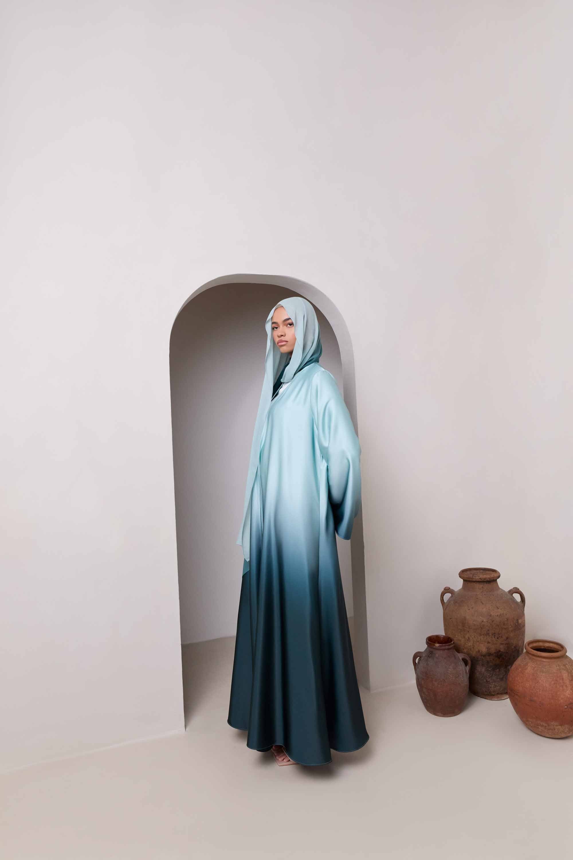 Ombre Modal Hijab - Night Pine Hijabs Veiled