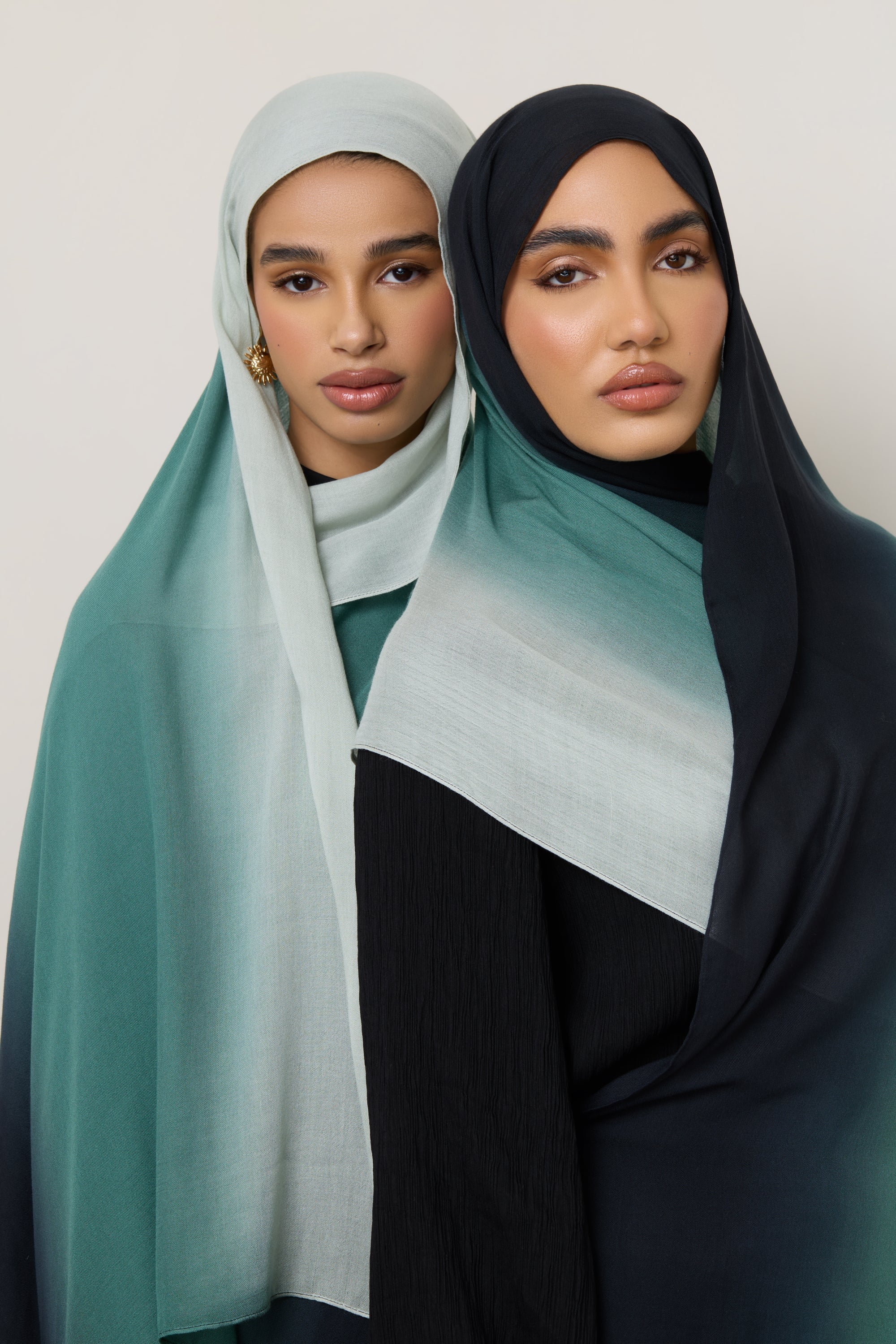 Ombre Modal Hijab - Ocean Pine Hijabs Veiled